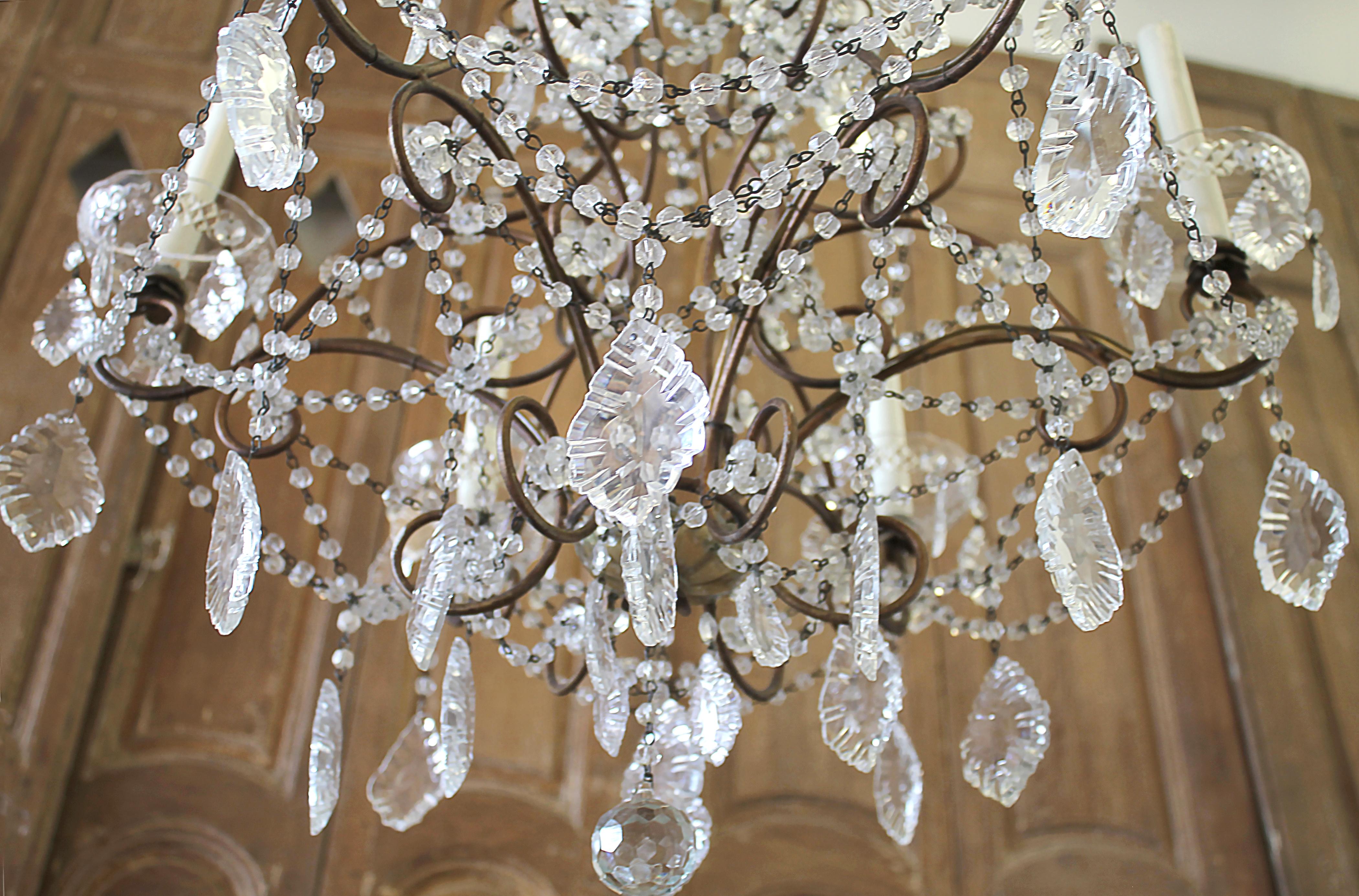 Vintage Six-Light Italian Chandelier 3