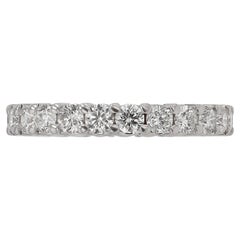 Vintage Size 6 1/2 1.71 Carat Diamond Eternity Band