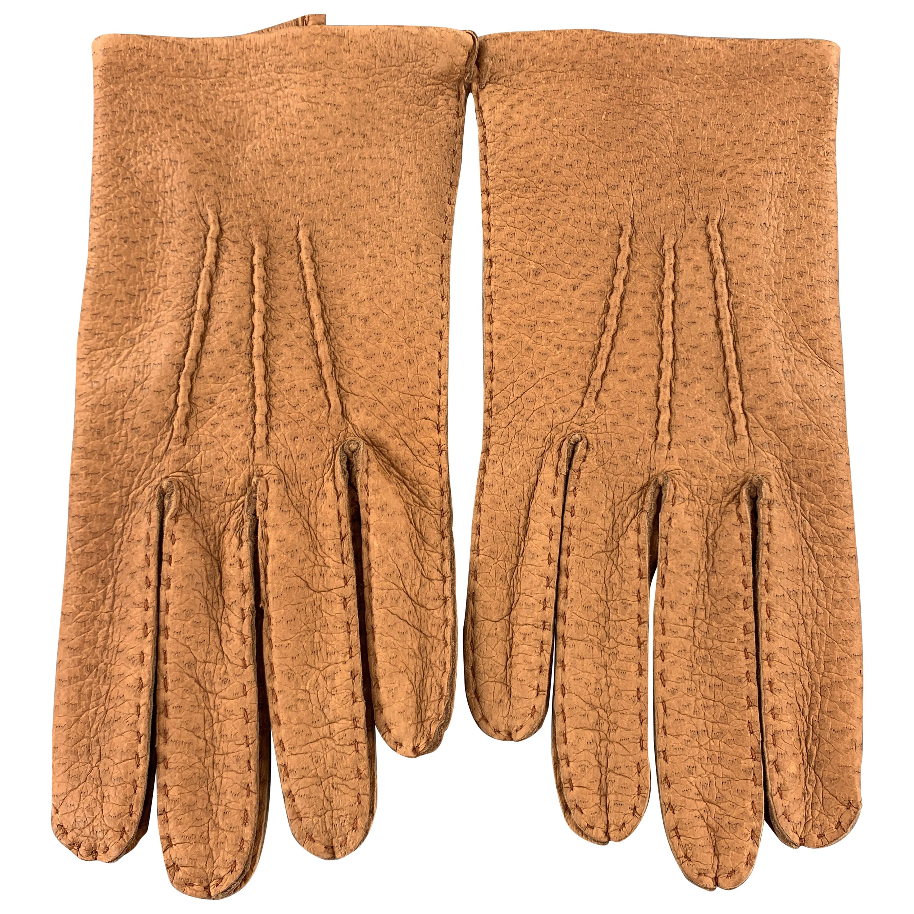 Pigskin leather gloves top