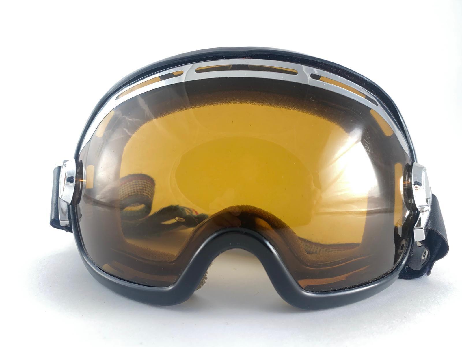 Lunettes de soleil vintage Ski BAUSCH & LOMB Verres ambrés Made in Usa 1970's Pour hommes en vente