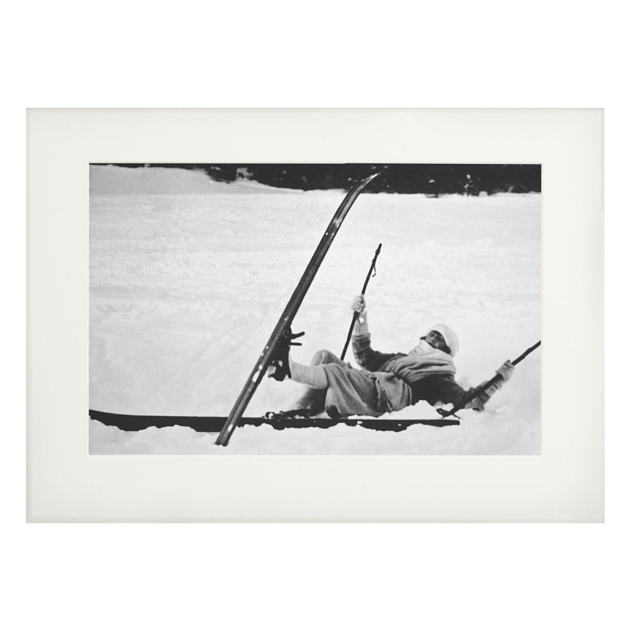 Vintage Ski Photography, Antique Alpine Ski Photograph, 'OPPS'