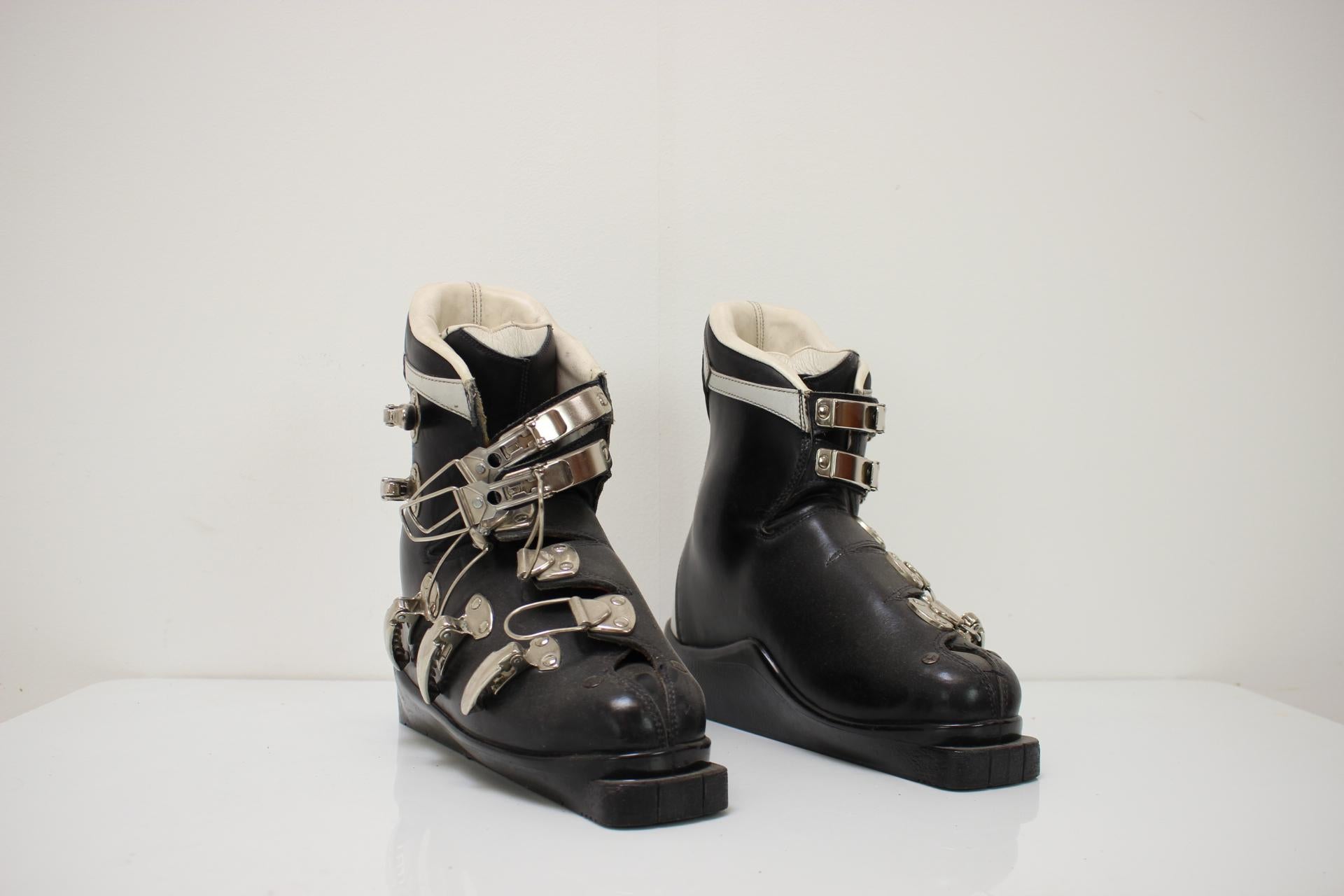 Mid-Century Modern Vintage Skiing Boots by Botas, Czechoslovakia, 1980's For Sale