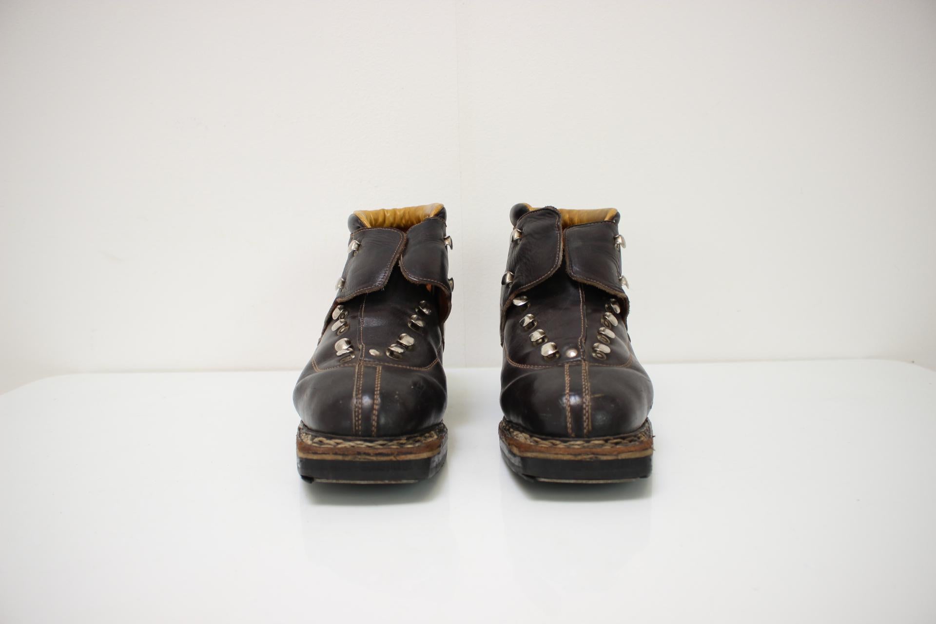 Vintage-Ski-Stiefel von Botas, Tschechoslowakei, 1970er Jahre im Zustand „Gut“ im Angebot in Praha, CZ
