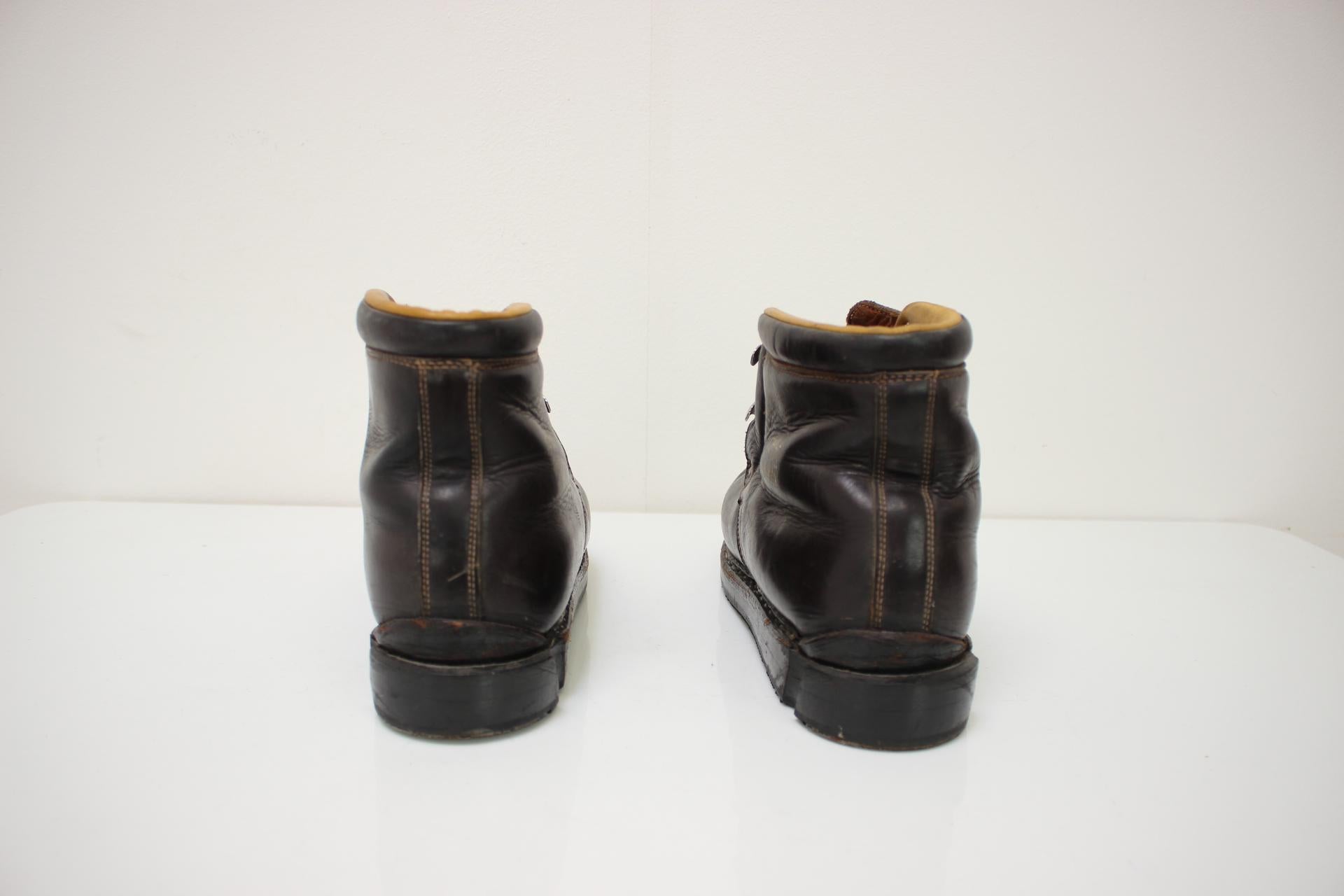 Vintage-Ski-Stiefel von Botas, Tschechoslowakei, 1970er Jahre (Leder) im Angebot