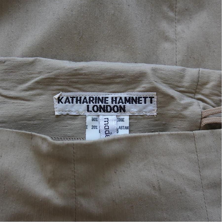Brown Katharine Hamnett London Vintage skirt size M For Sale