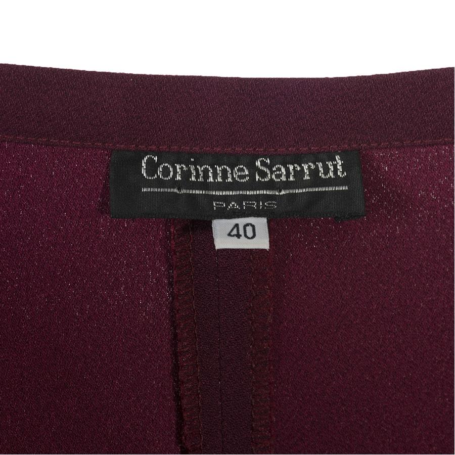 Black Corinne Sarrut Vintage skirt size 44 For Sale