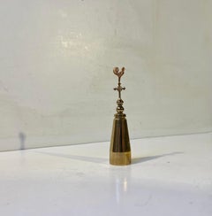Vintage Skultuna Weathervane Candle Snuffer  - Extinguisher in brass