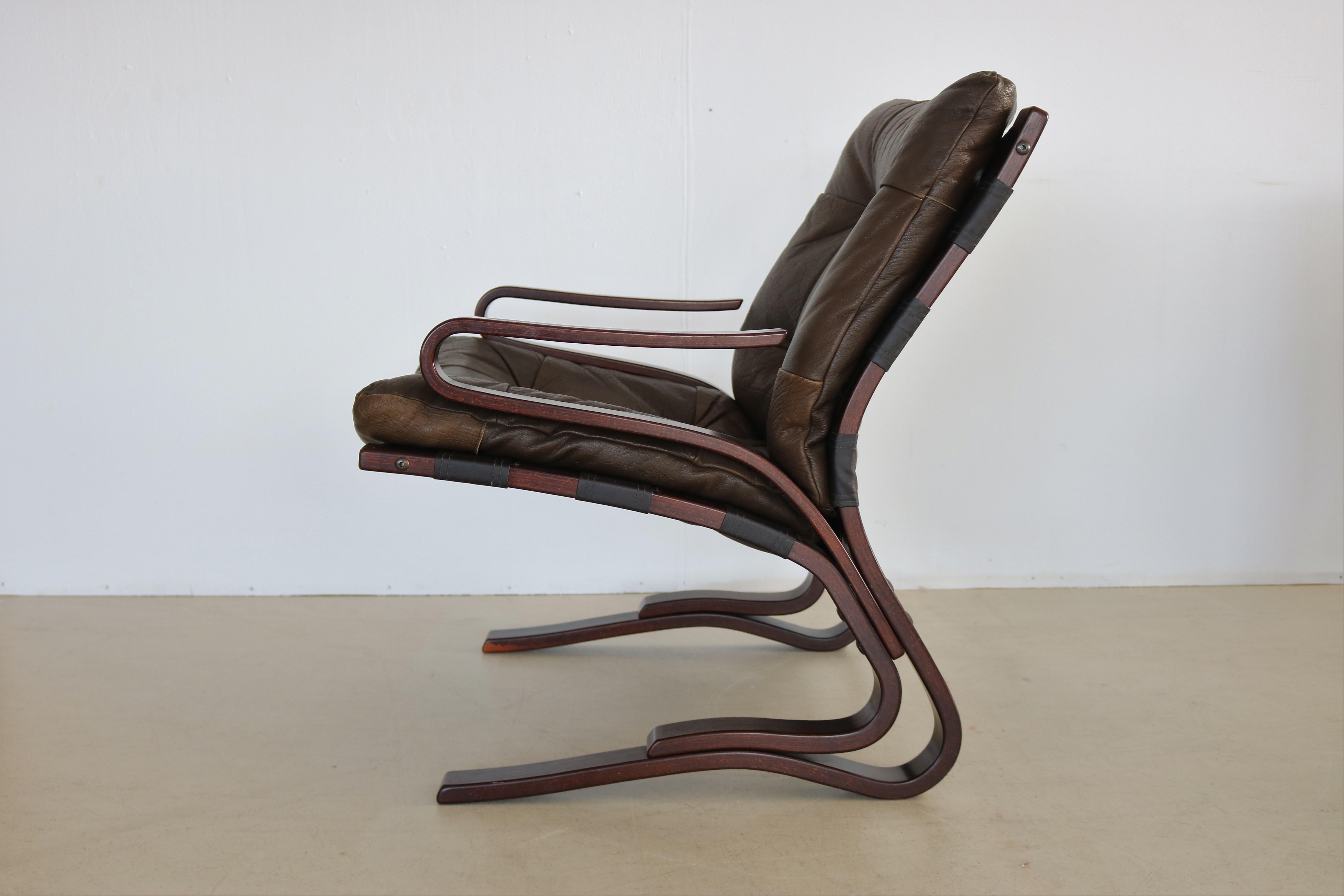 Leather Vintage Skyline Easy Chair