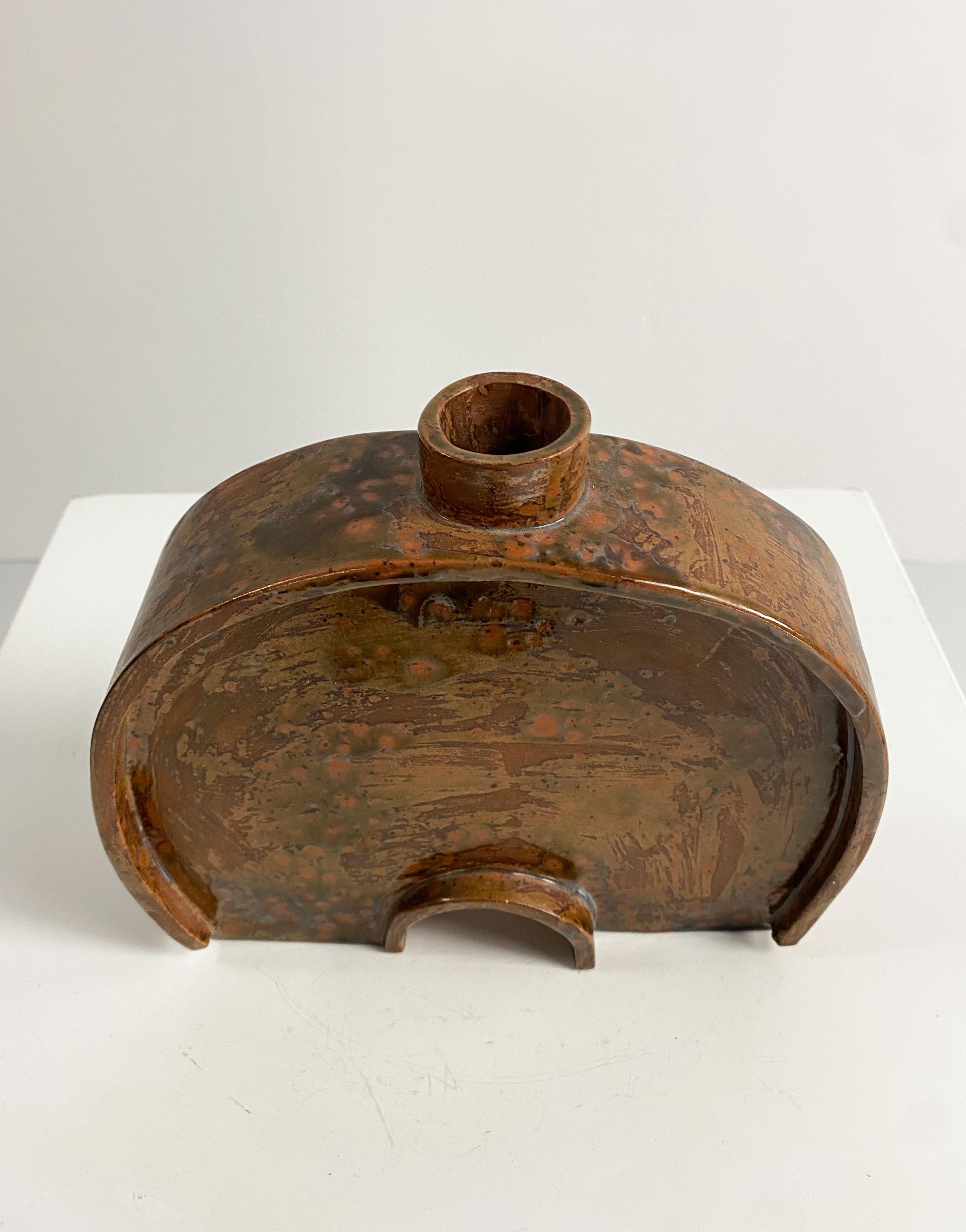 Unknown Vintage Slab Built Ceramic Vessel