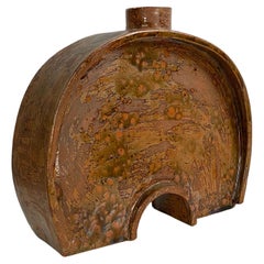Vintage Slab Built Ceramic Vessel