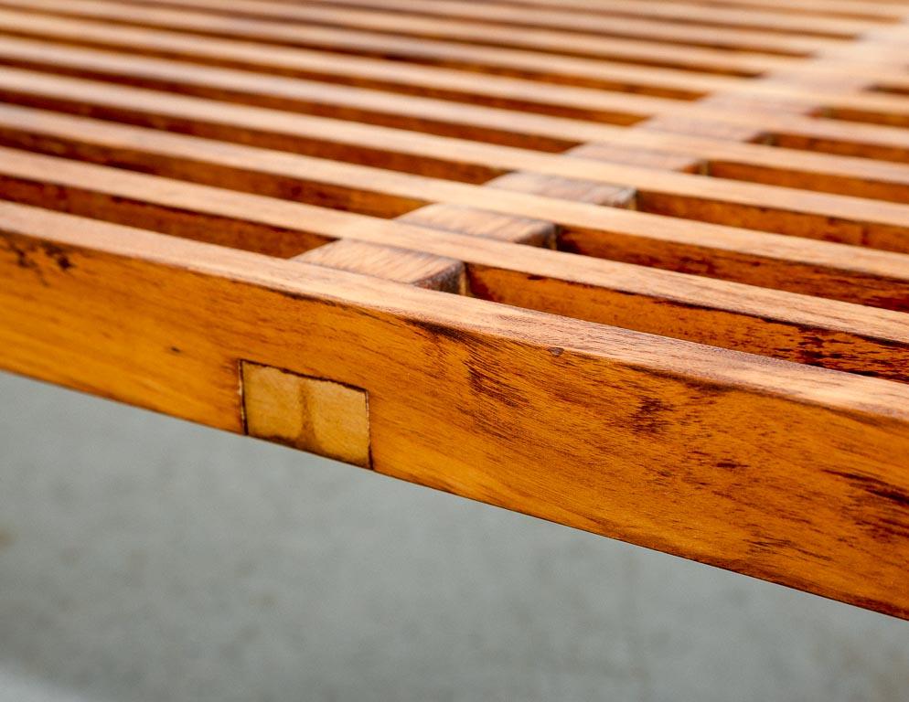 Vintage Slat Platform Bench by George Nelson for Herman Miller In Good Condition For Sale In Brooklyn, NY