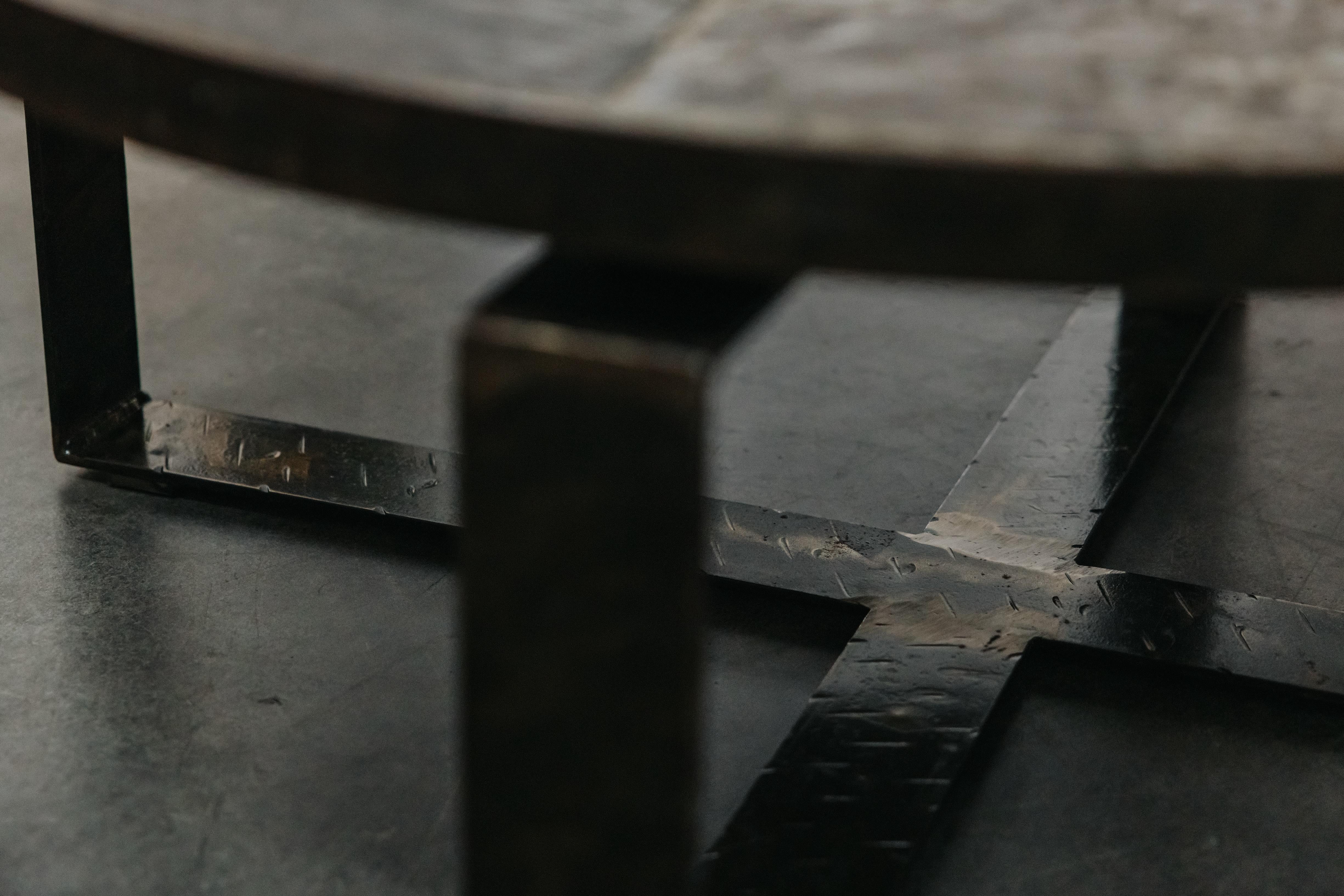 Vintage Slate Coffee Table From France, Circa 1960 For Sale 1