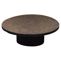 Vintage Slate Coffee Table From Netherlands, Circa 1960