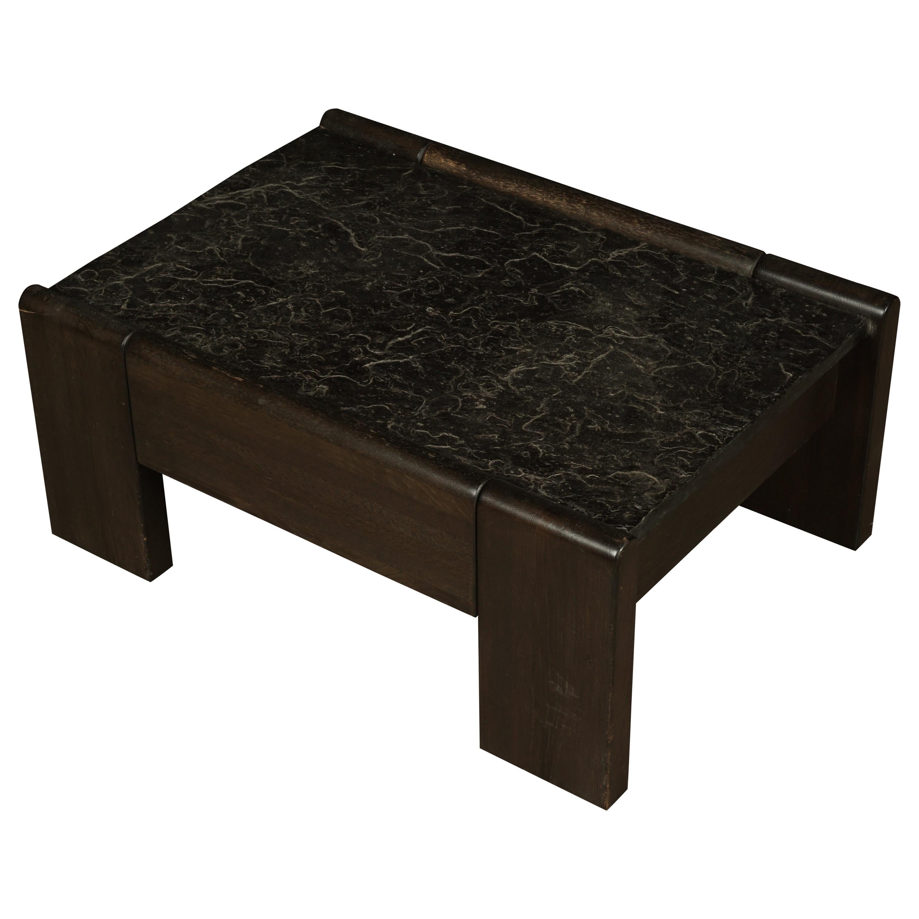 Vintage Slate Coffee Table from the Netherlands, 1960s
