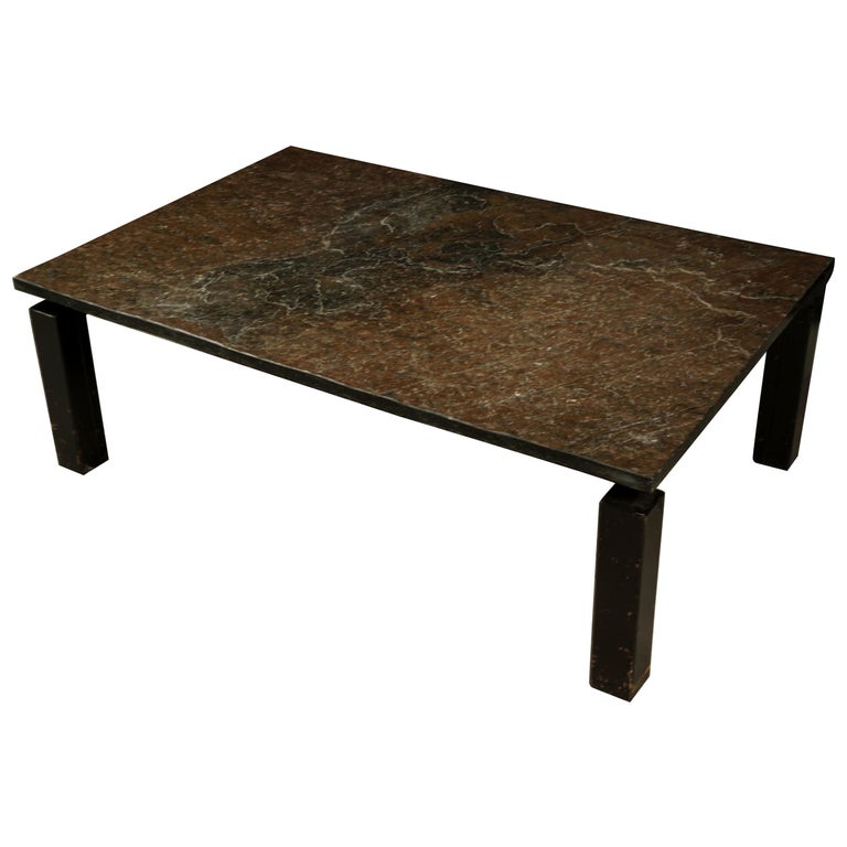 Vintage Slate Coffee Table from the Netherlands, circa 1960 at 1stDibs