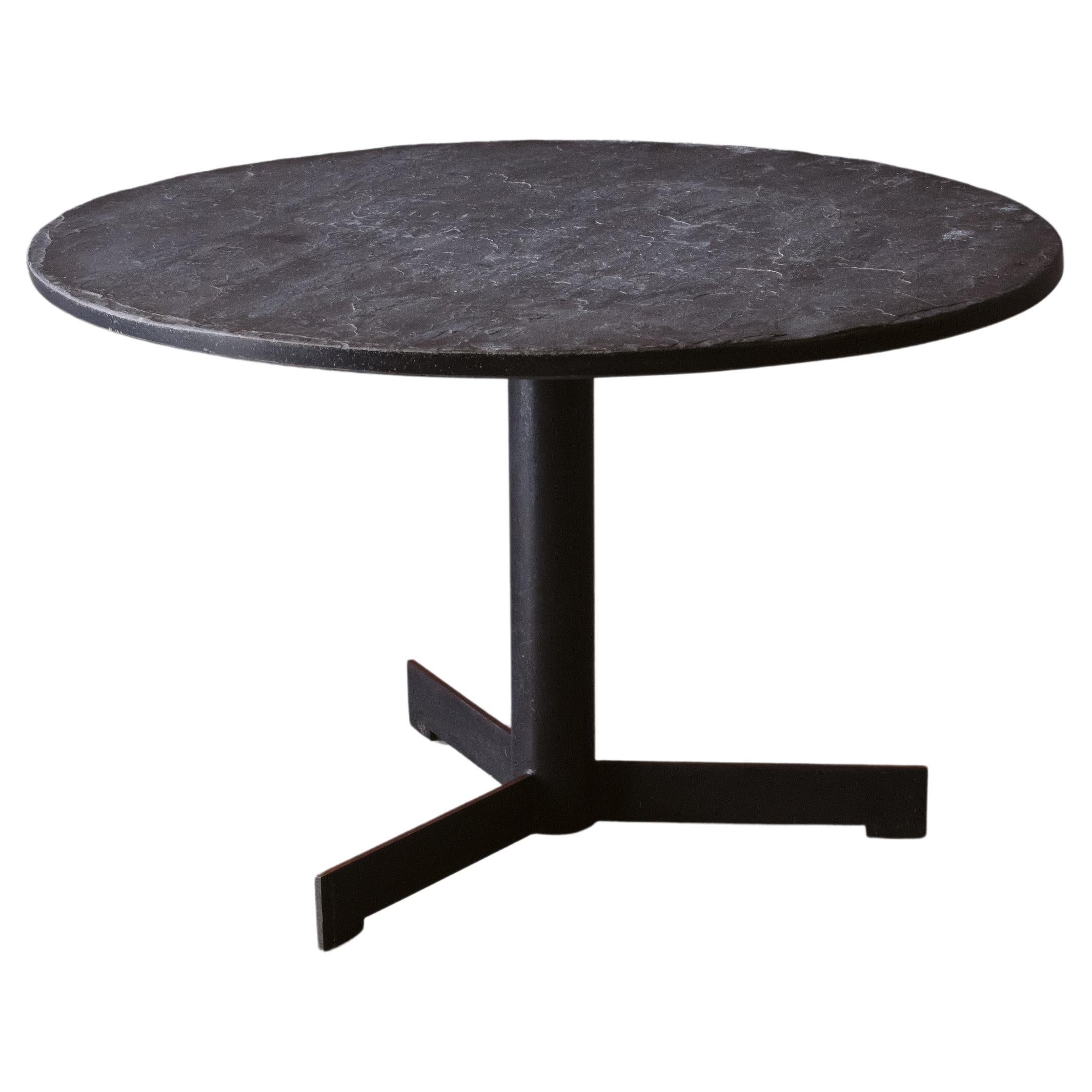 Vintage Slate Dining Table from Belgium, circa 1970s