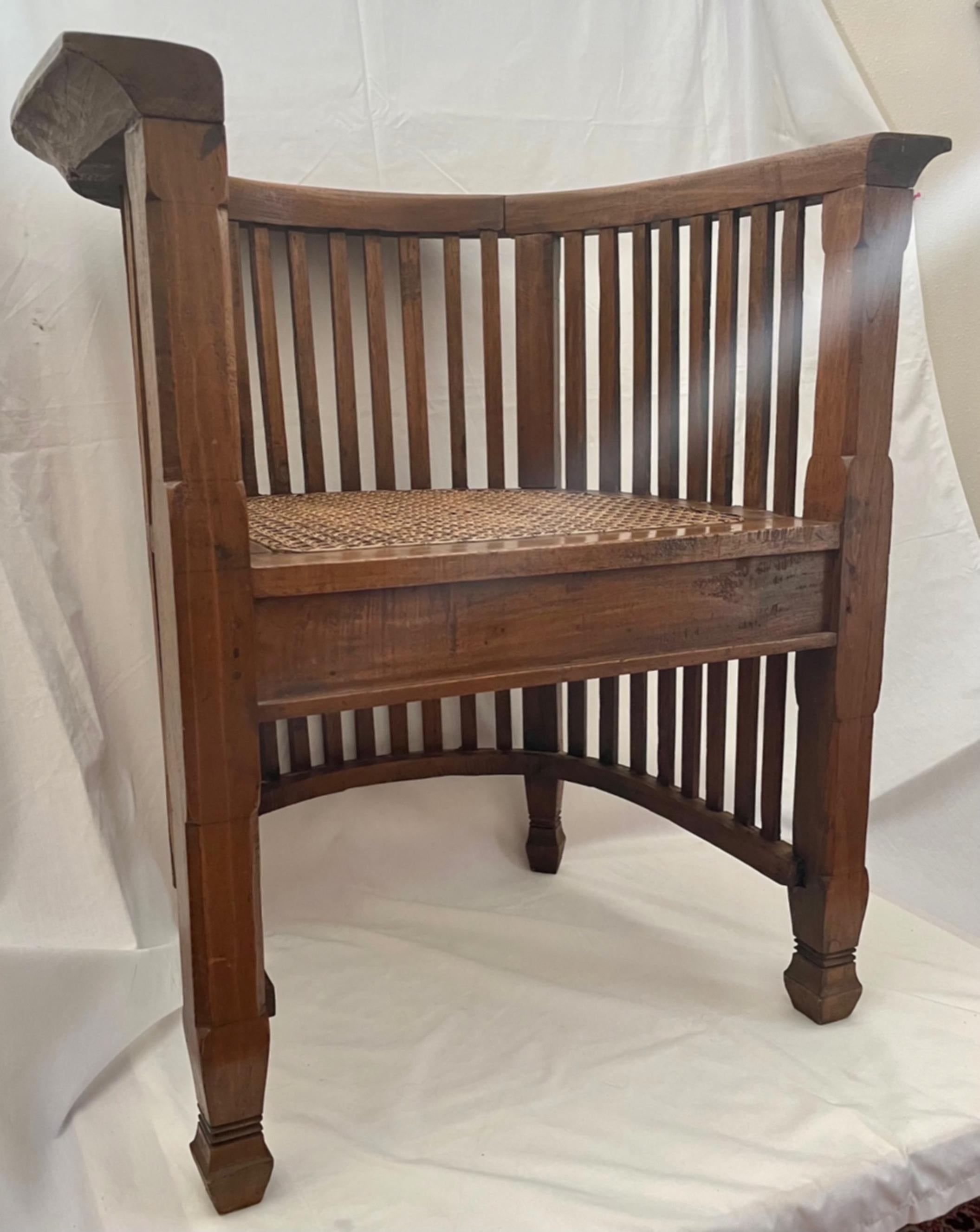 antique barrel chair