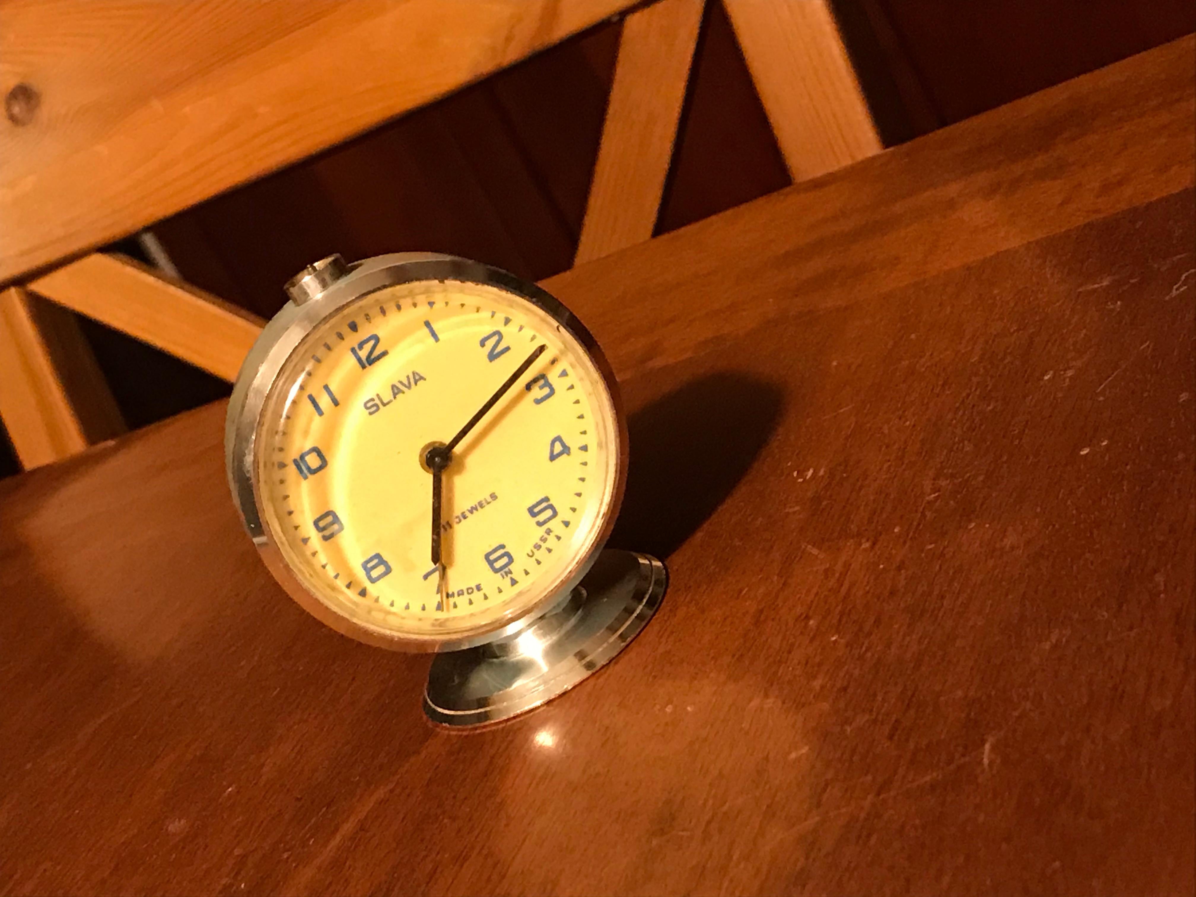 Mid-Century Modern Vintage Slava Clock For Sale