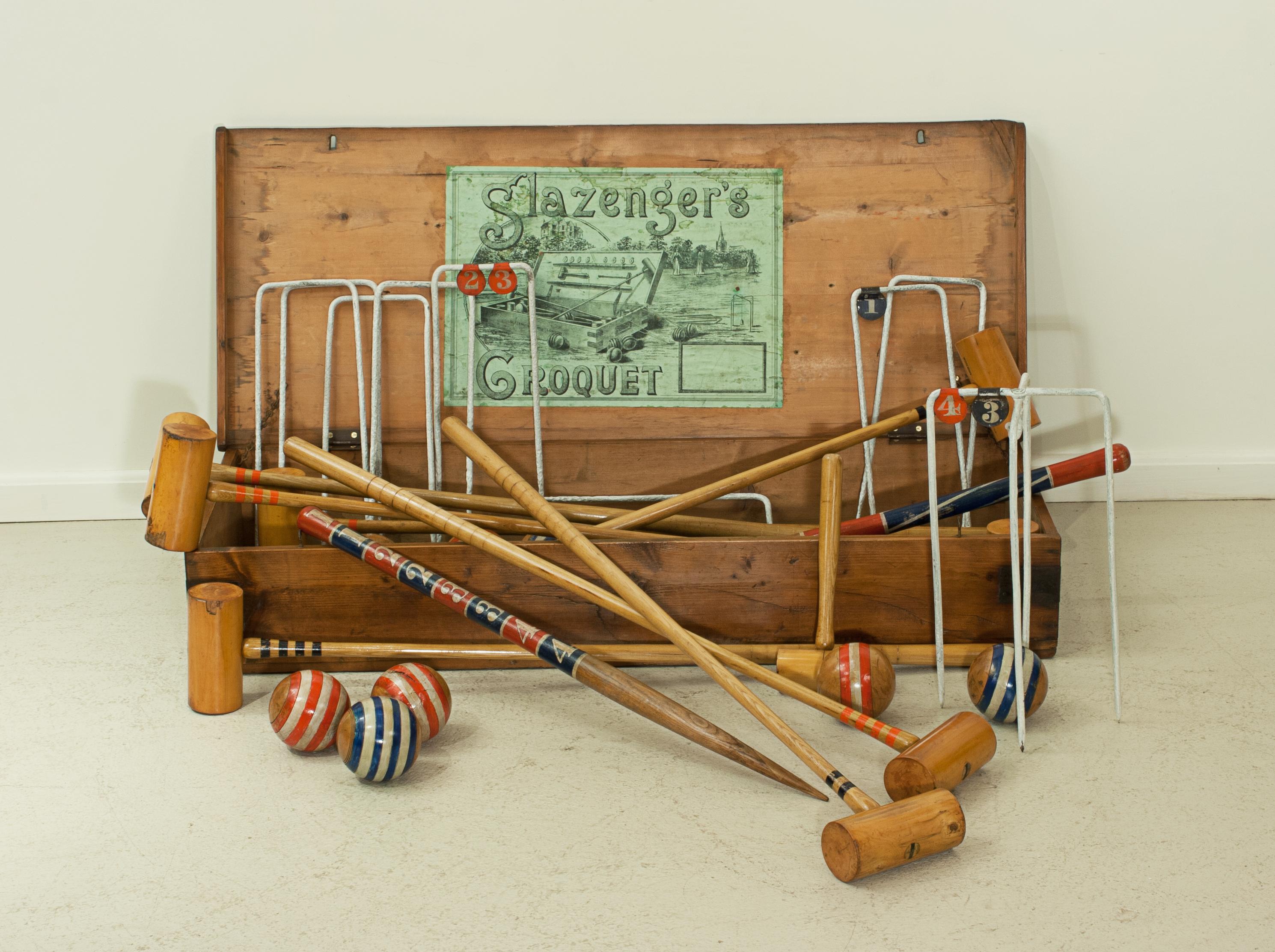 croquet set with stand