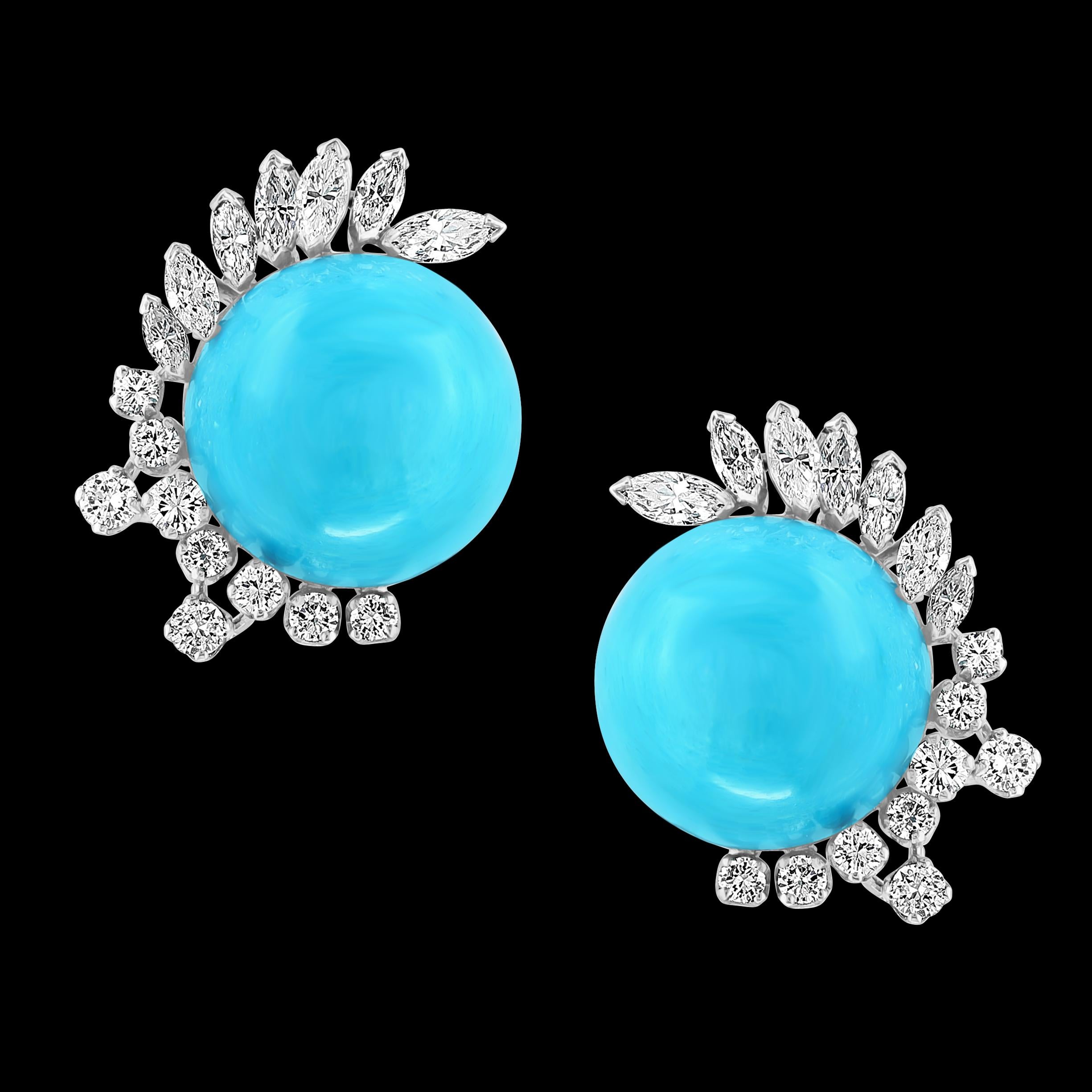 Vintage Sleeping Beauty Earring & Ring Set with Diamonds, 18 K White Gold 37Gm In Excellent Condition In New York, NY