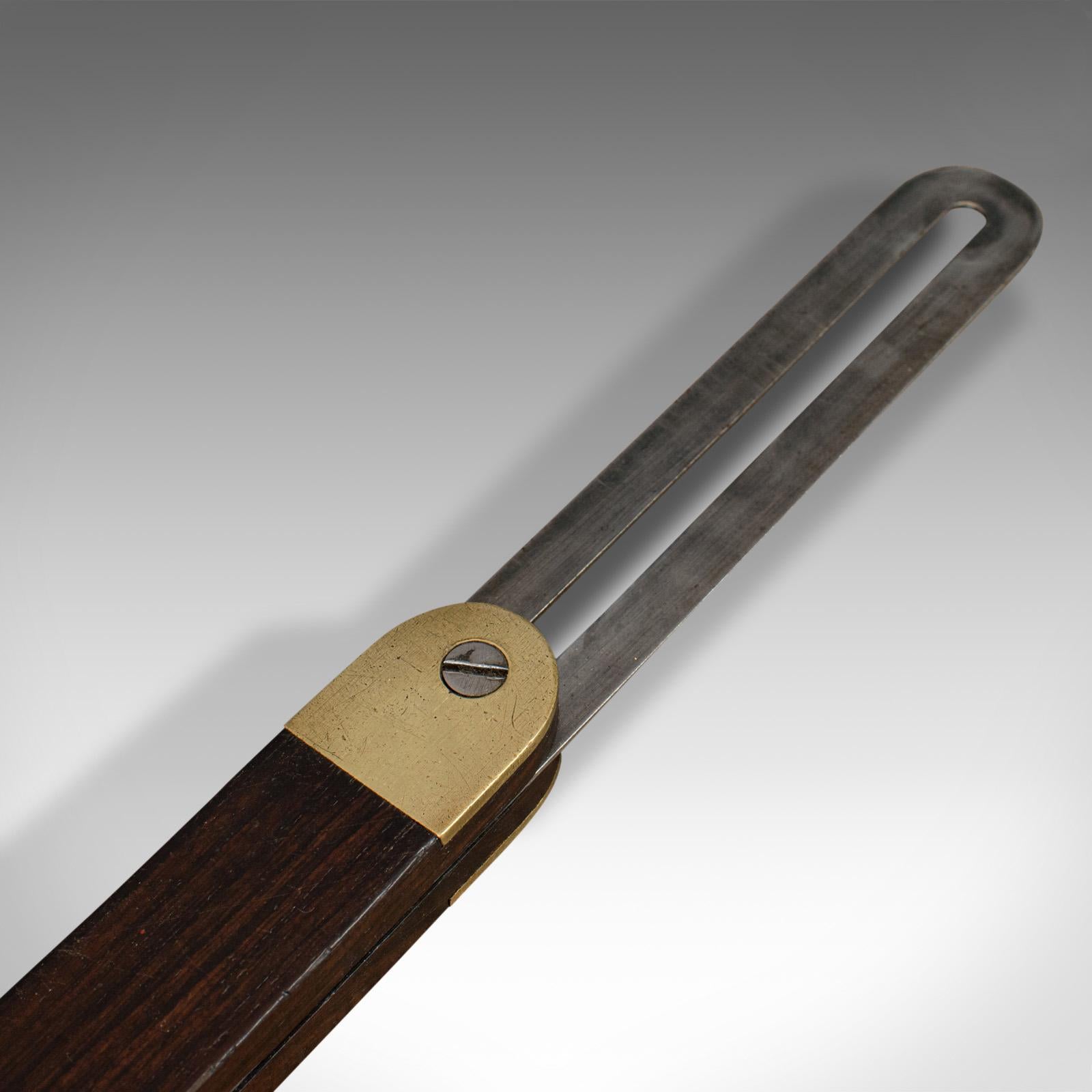 Sliding Bevel, English, Rosewood, Craftsman's Woodworking Tool, circa 1950 1