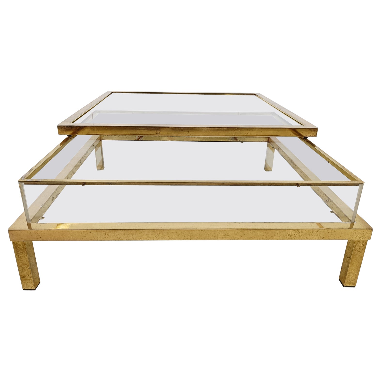 Vintage Sliding Top Coffee Table, 1970s
