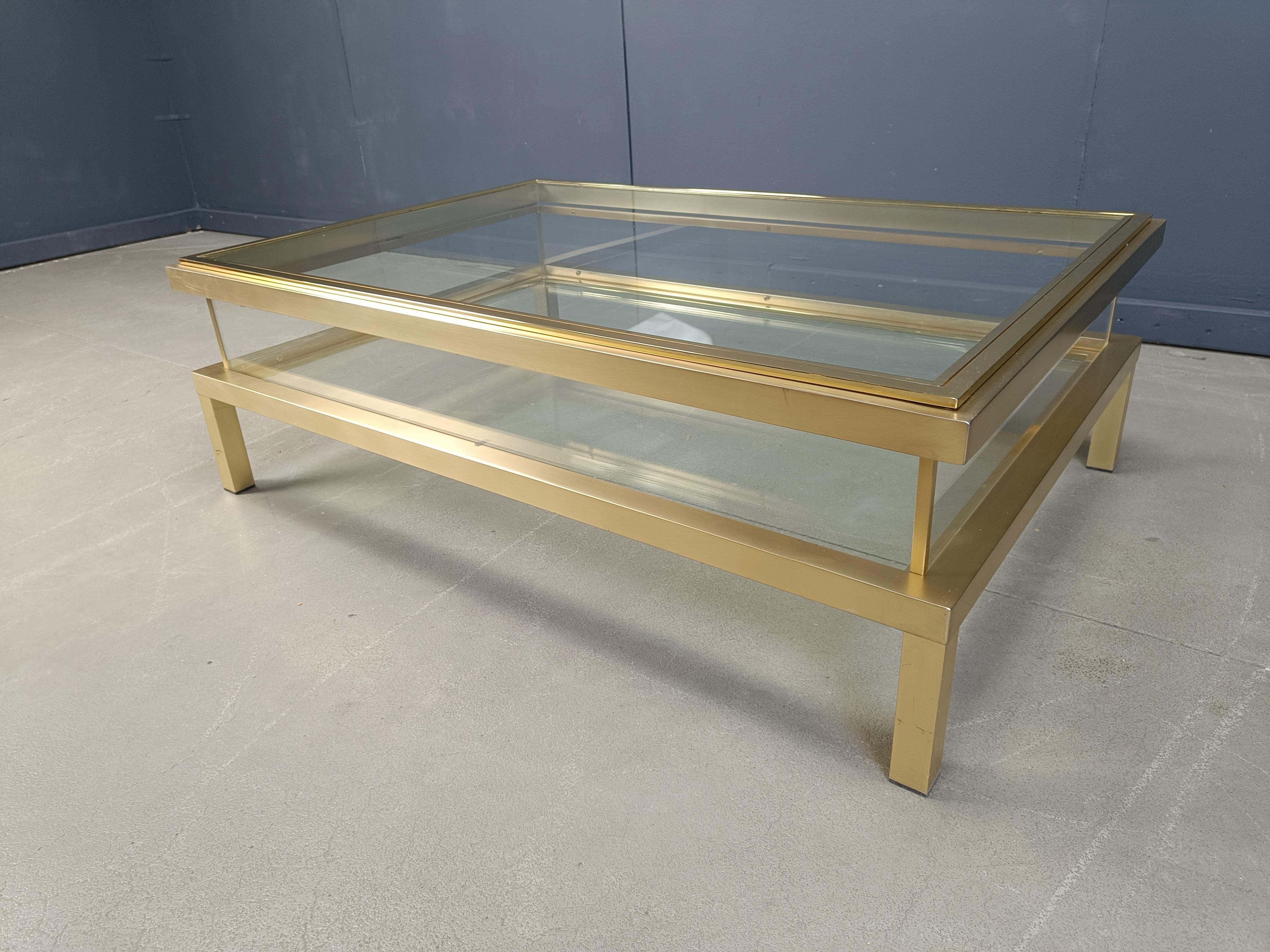 Vintage Sliding Top Coffee Table by Belgochrom, 1970s 3