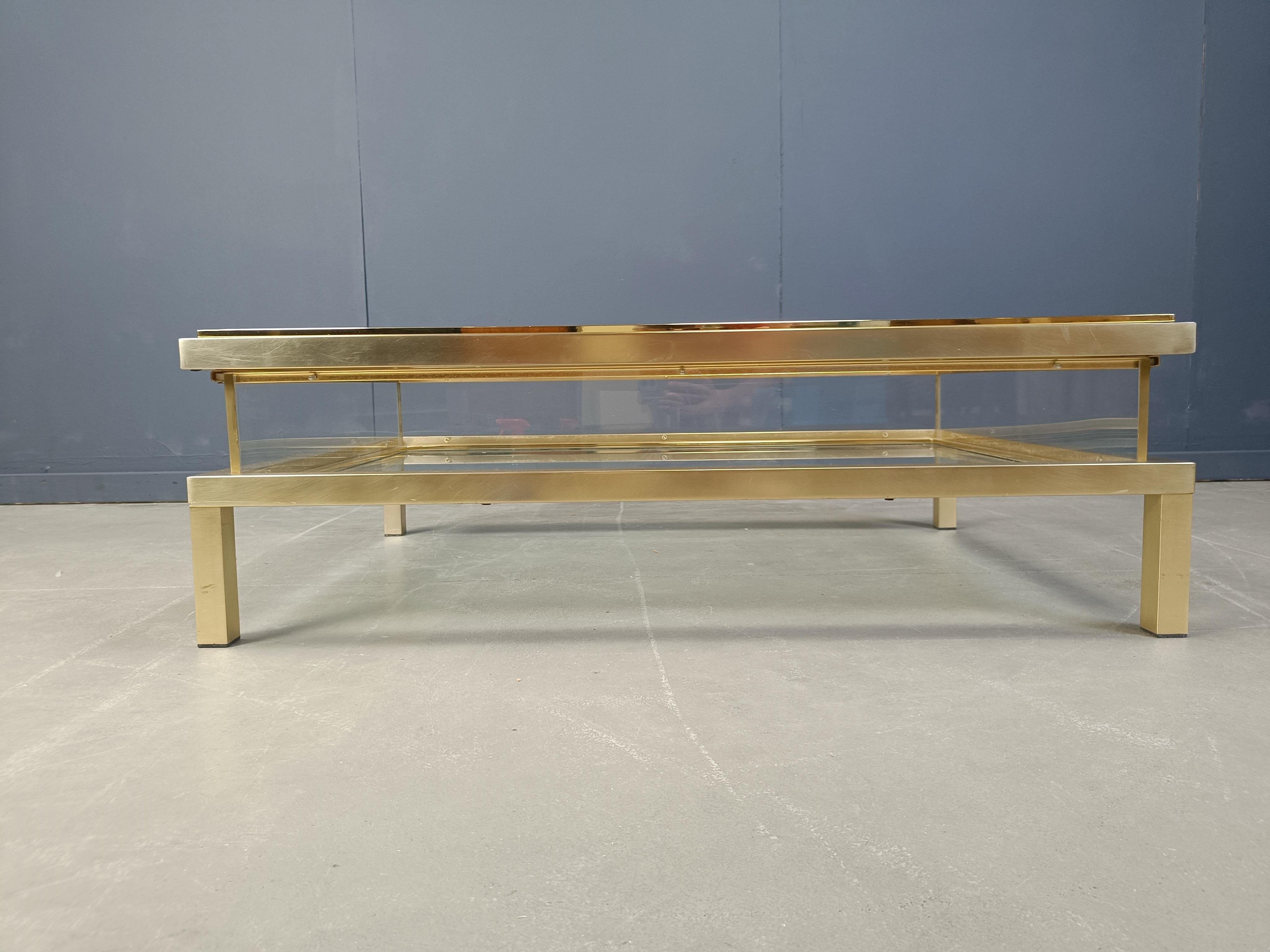Vintage Sliding Top Coffee Table by Belgochrom, 1970s 4