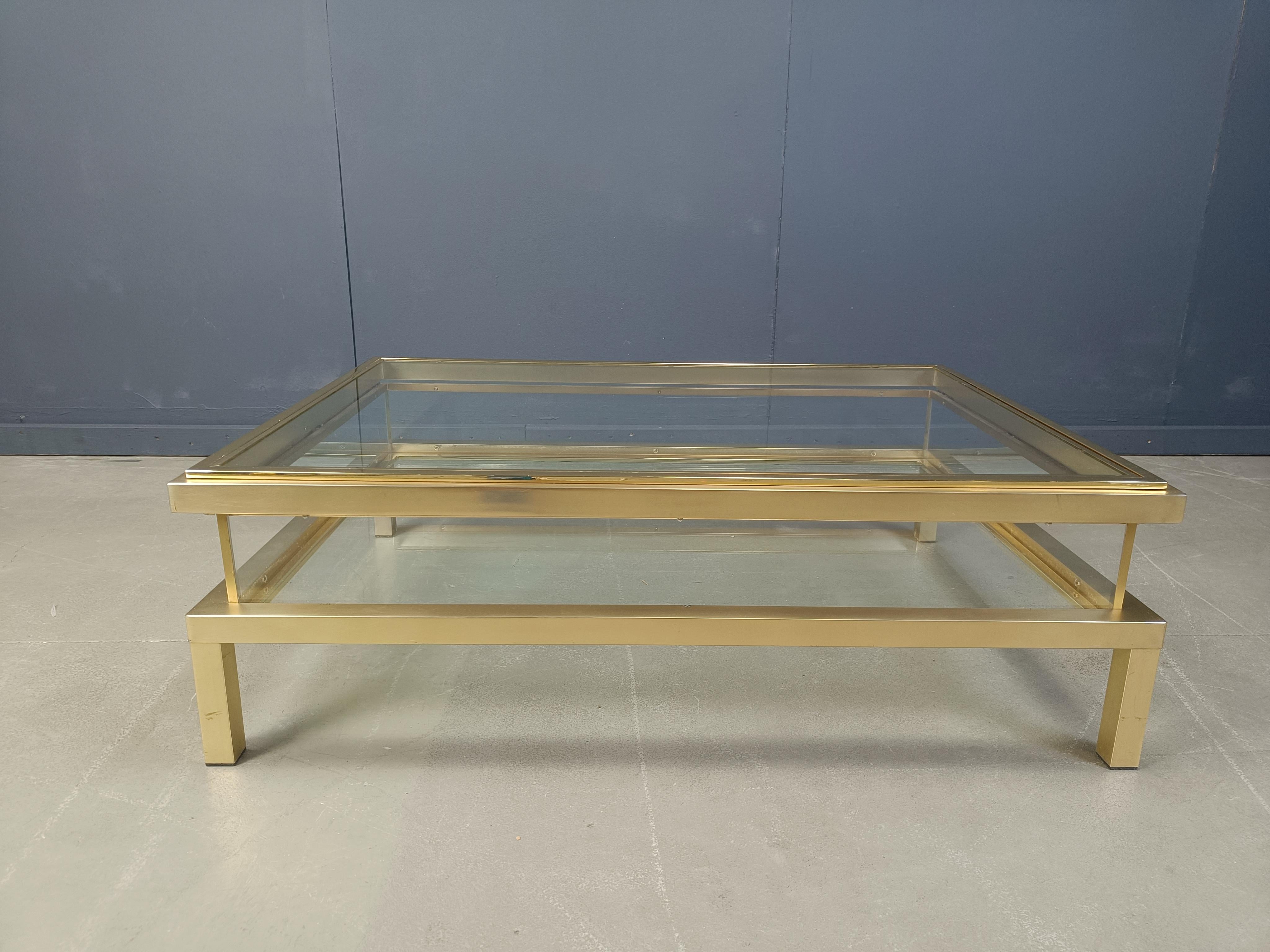Vintage Sliding Top Coffee Table by Belgochrom, 1970s 5