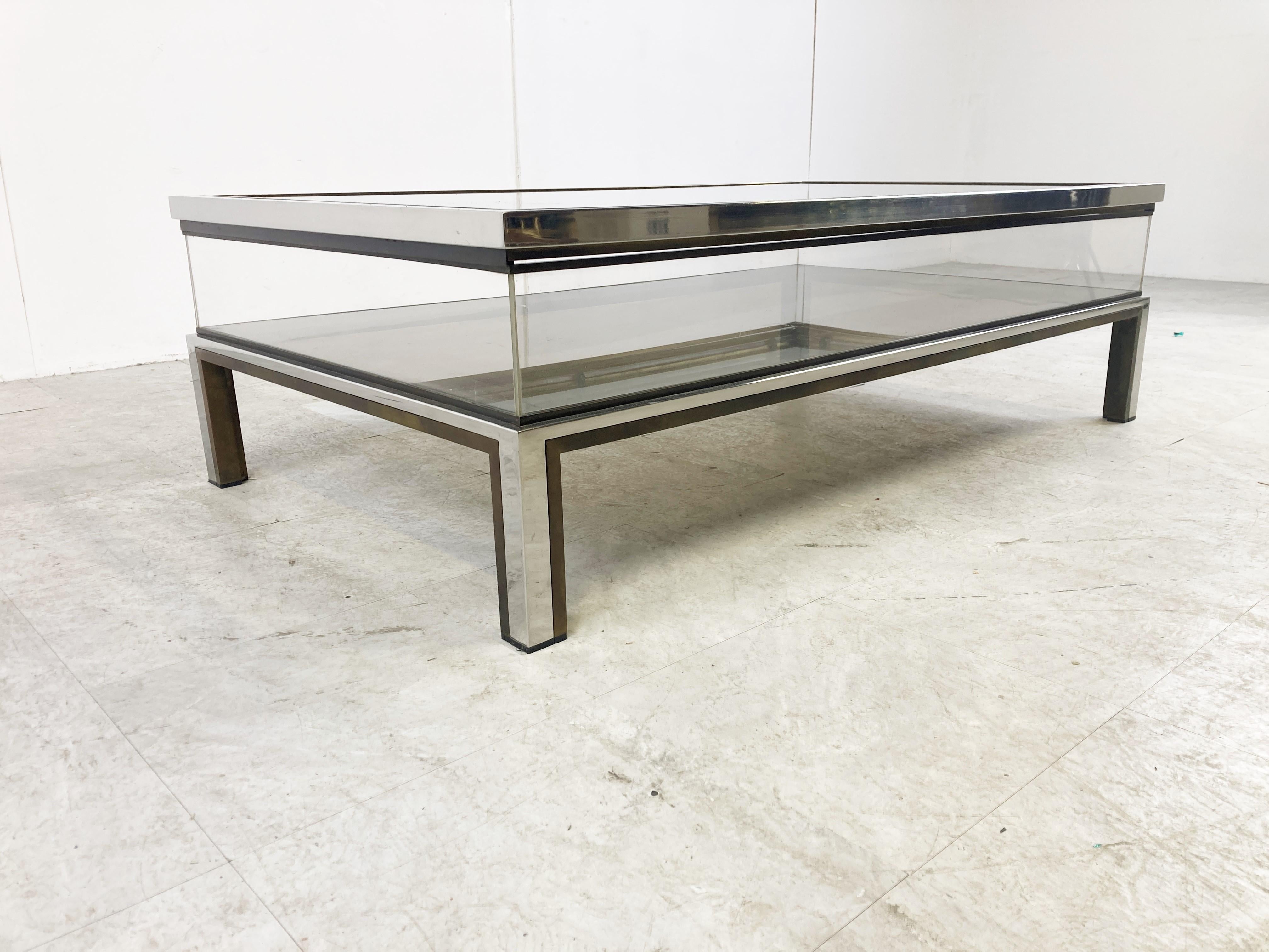 Vintage Sliding Top Coffee Table By Belgochrom, 1970s 2