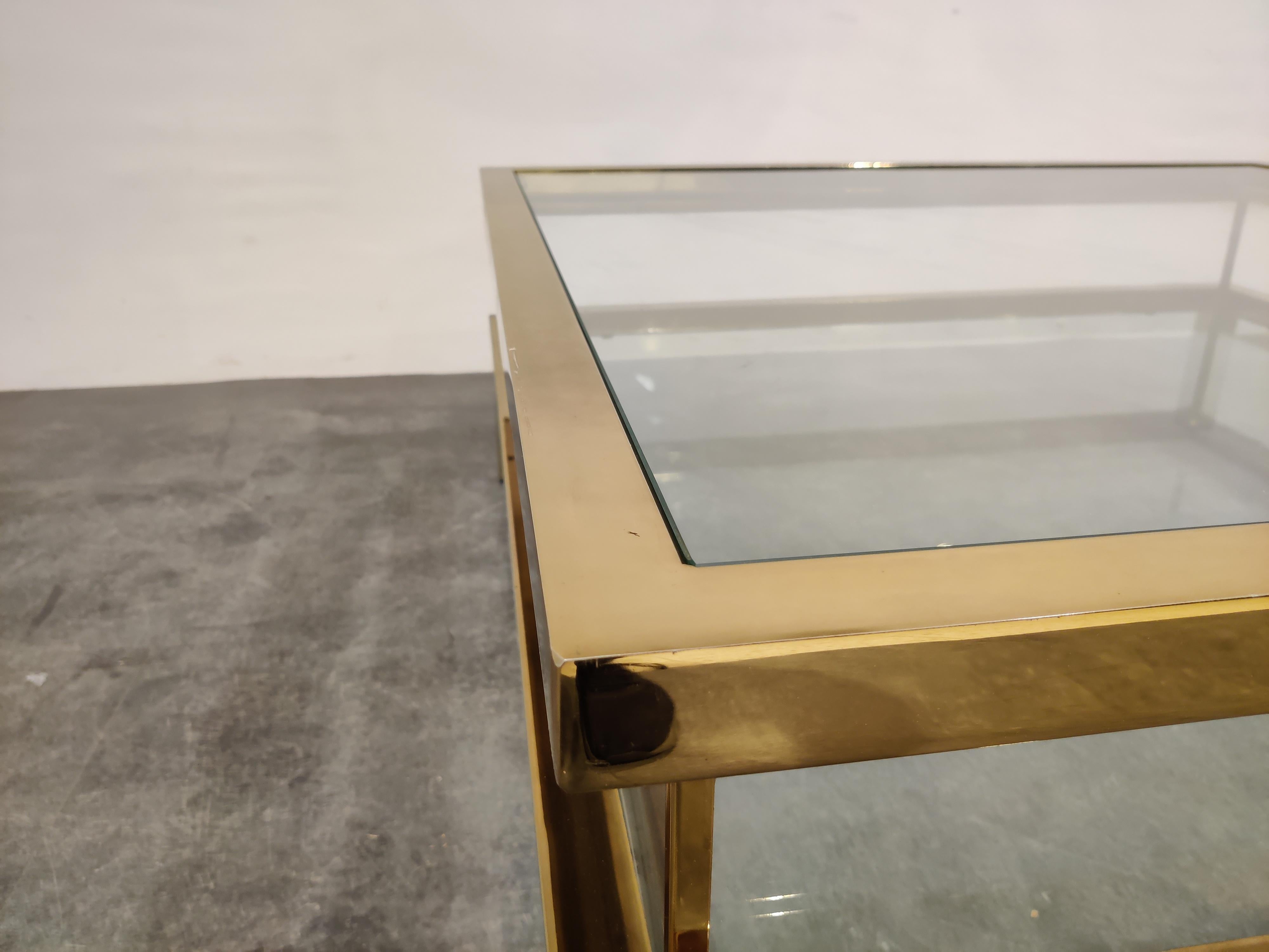 Vintage Sliding Top Coffee Table by Maison Jansen, 1970s 3