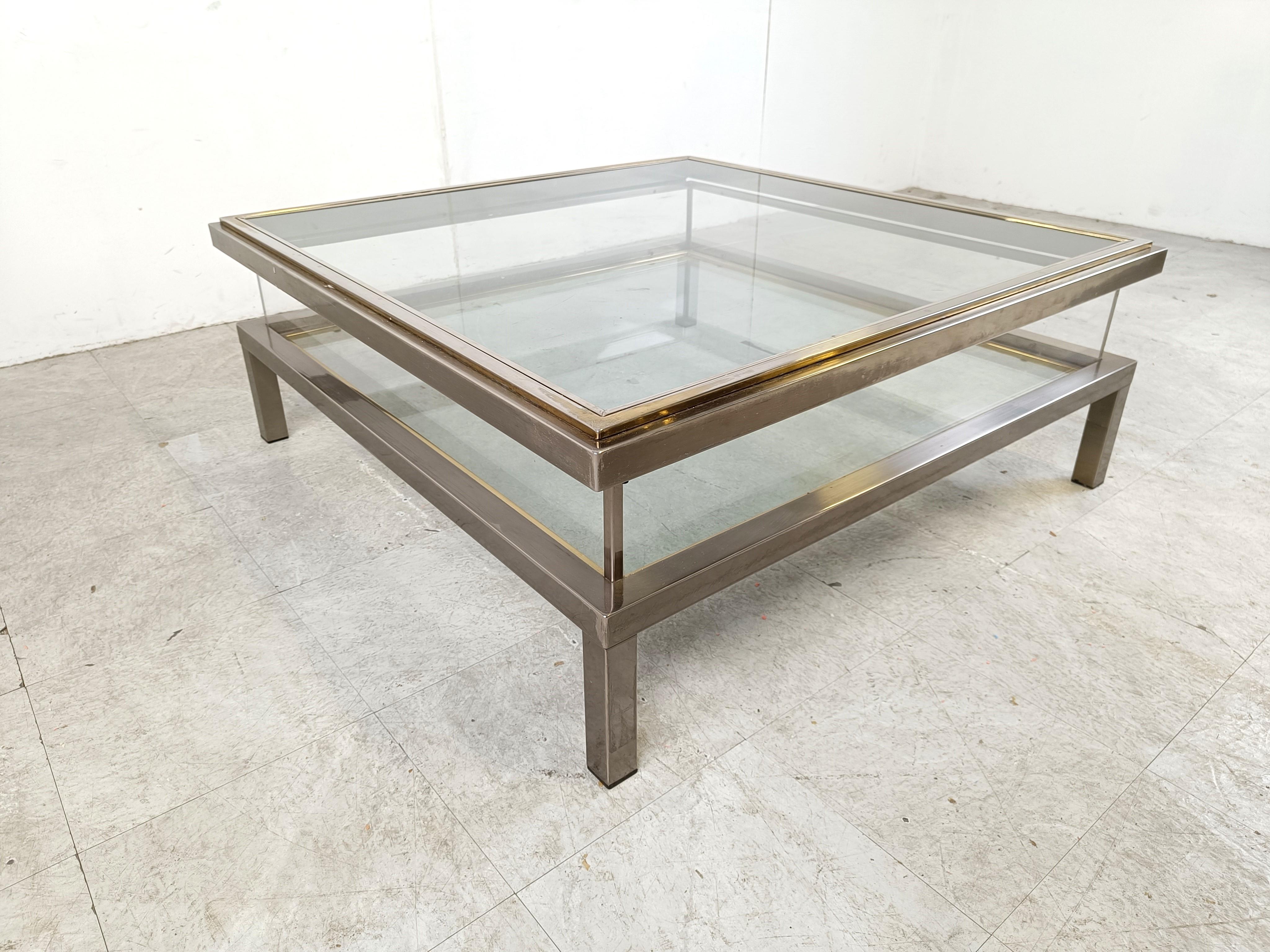 Vintage Sliding Top Coffee Table By Maison Jansen, 1970s 3