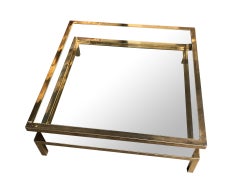 Vintage Sliding Top Coffee Table by Maison Jansen, 1970s