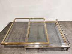Vintage Sliding Top Coffee Table by Maison Jansen, 1970s