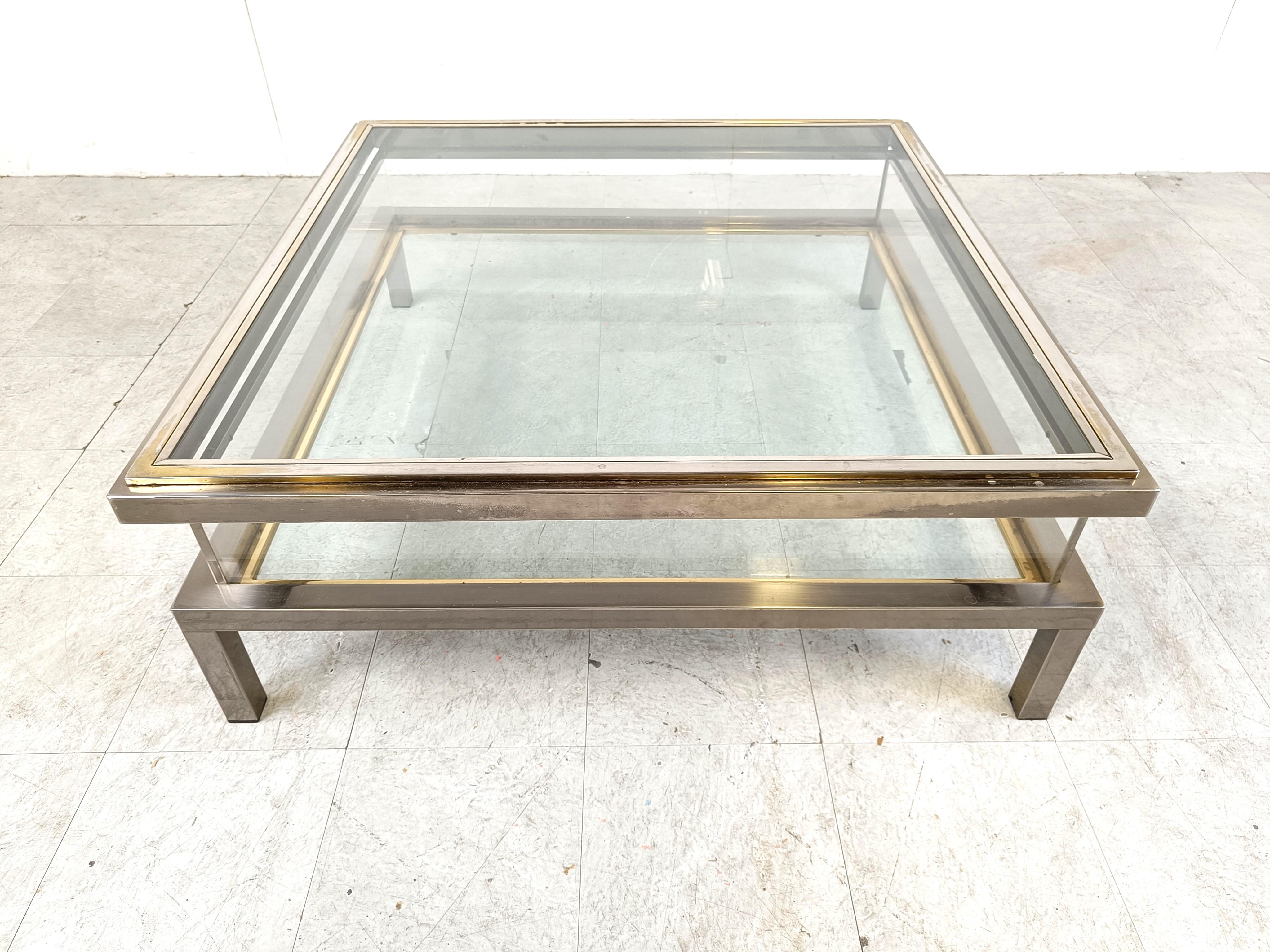 Vintage Sliding Top Coffee Table By Maison Jansen, 1970s In Good Condition In HEVERLEE, BE