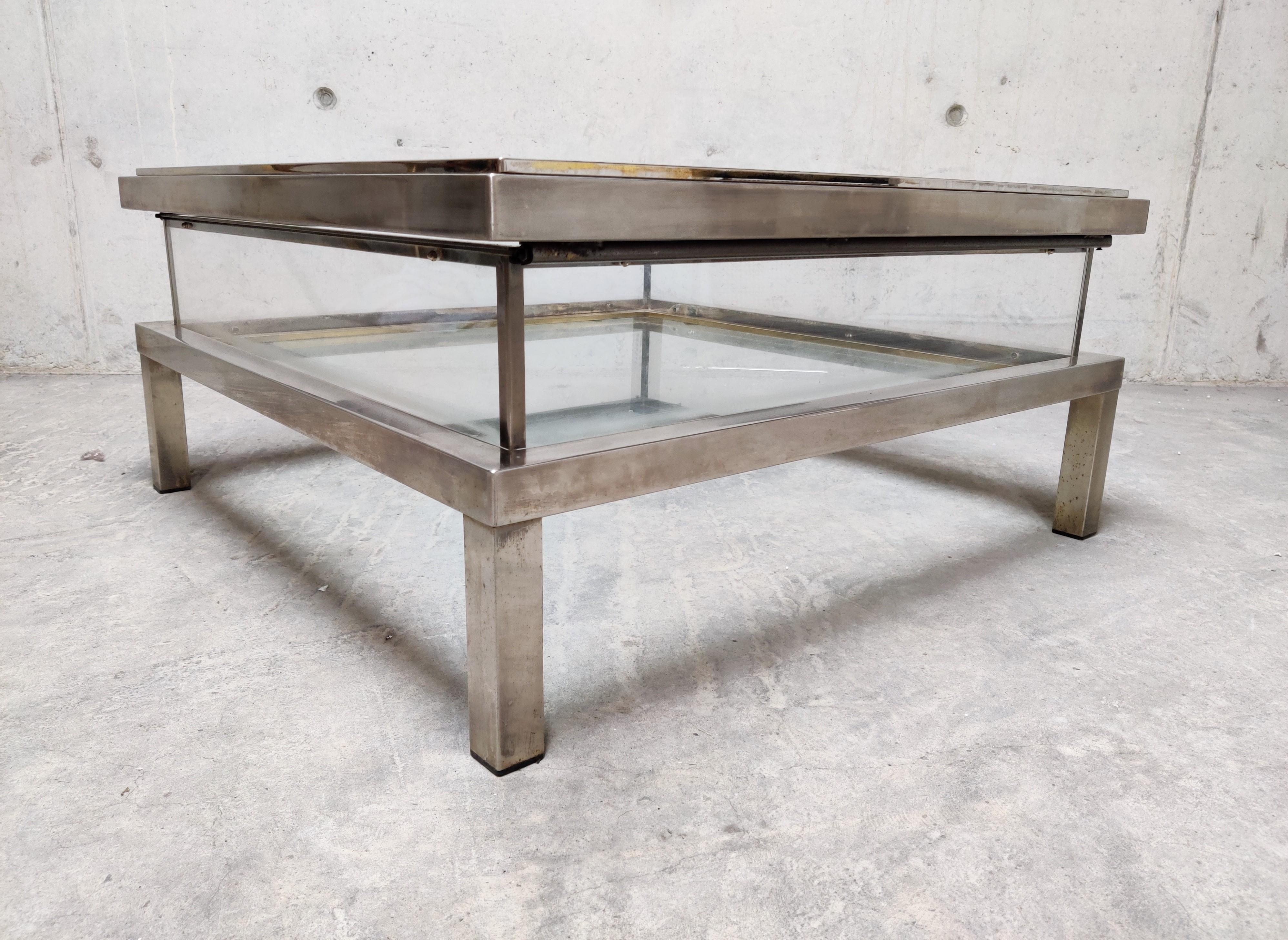 Late 20th Century Vintage Sliding Top Coffee Table By Maison Jansen, 1970s