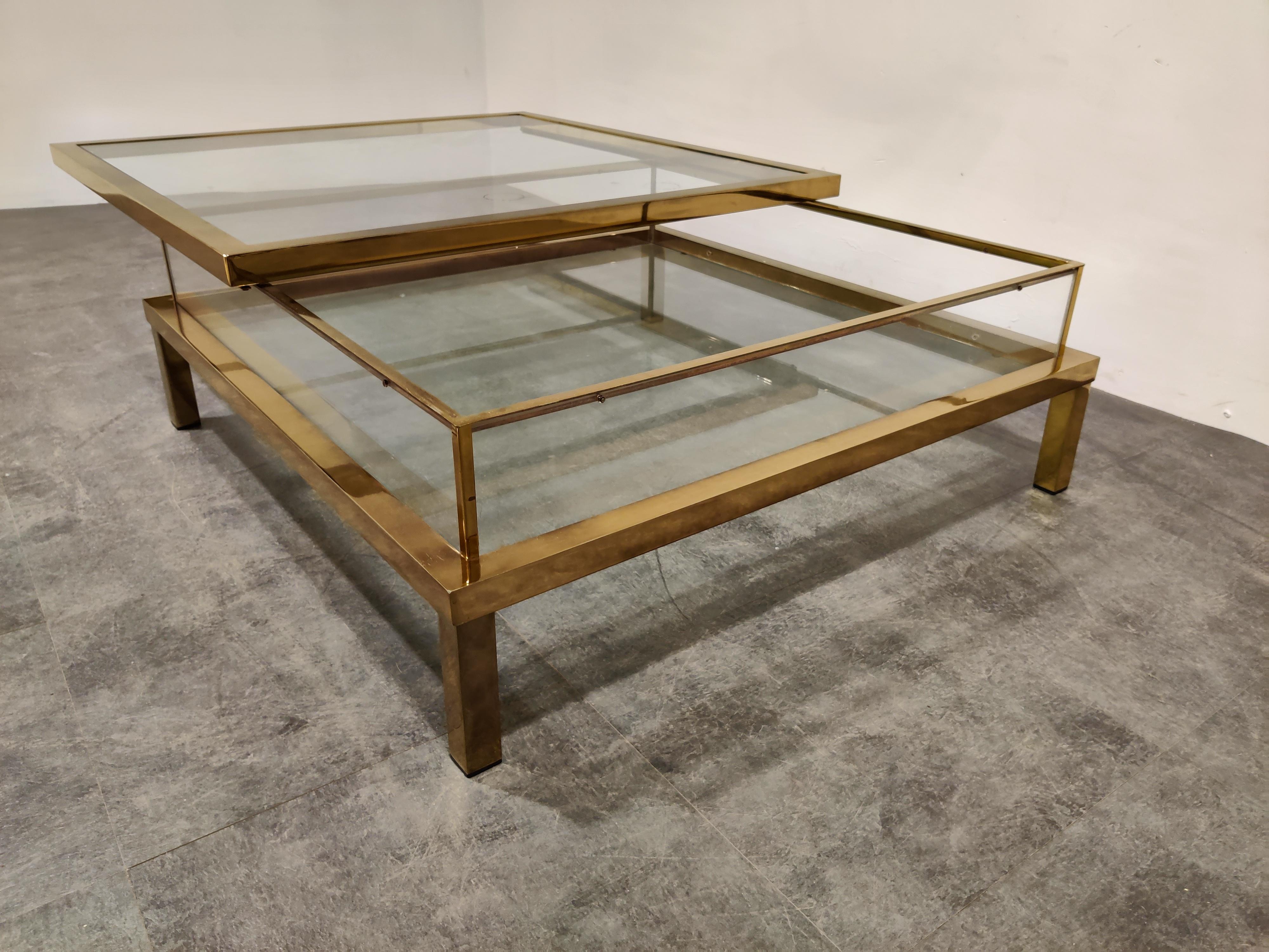 Late 20th Century Vintage Sliding Top Coffee Table by Maison Jansen, 1970s