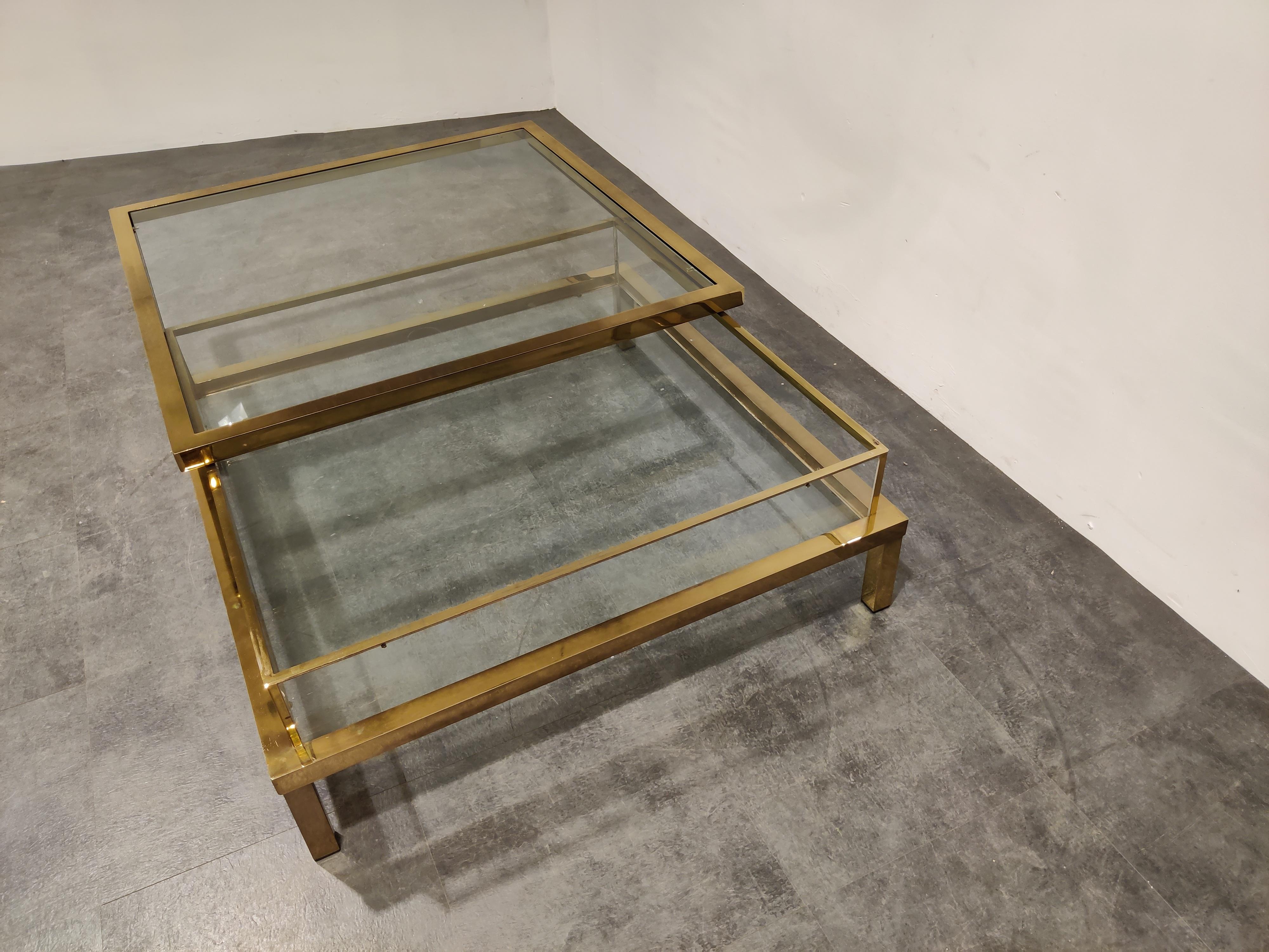 Vintage Sliding Top Coffee Table by Maison Jansen, 1970s 1