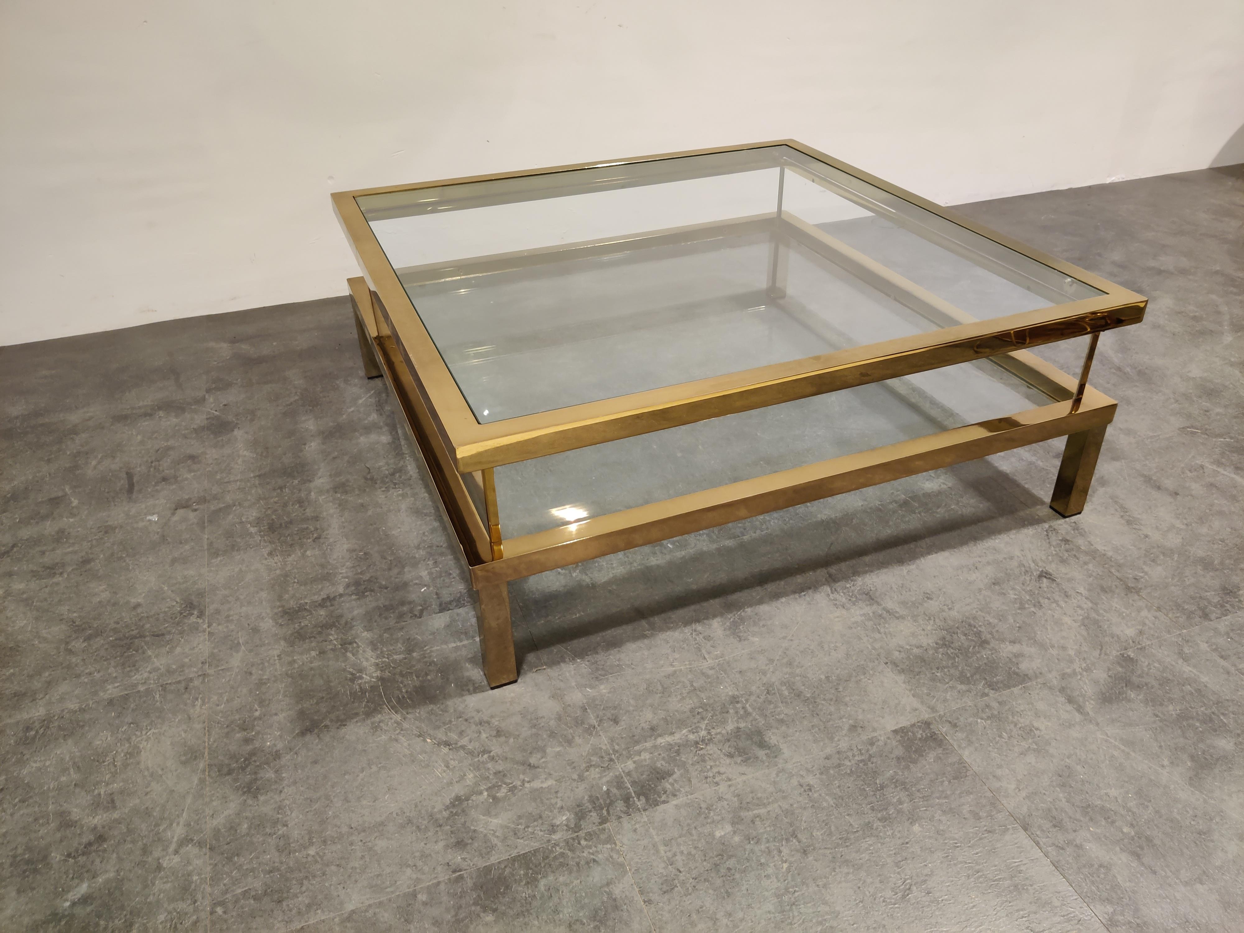 Vintage Sliding Top Coffee Table by Maison Jansen, 1970s 2