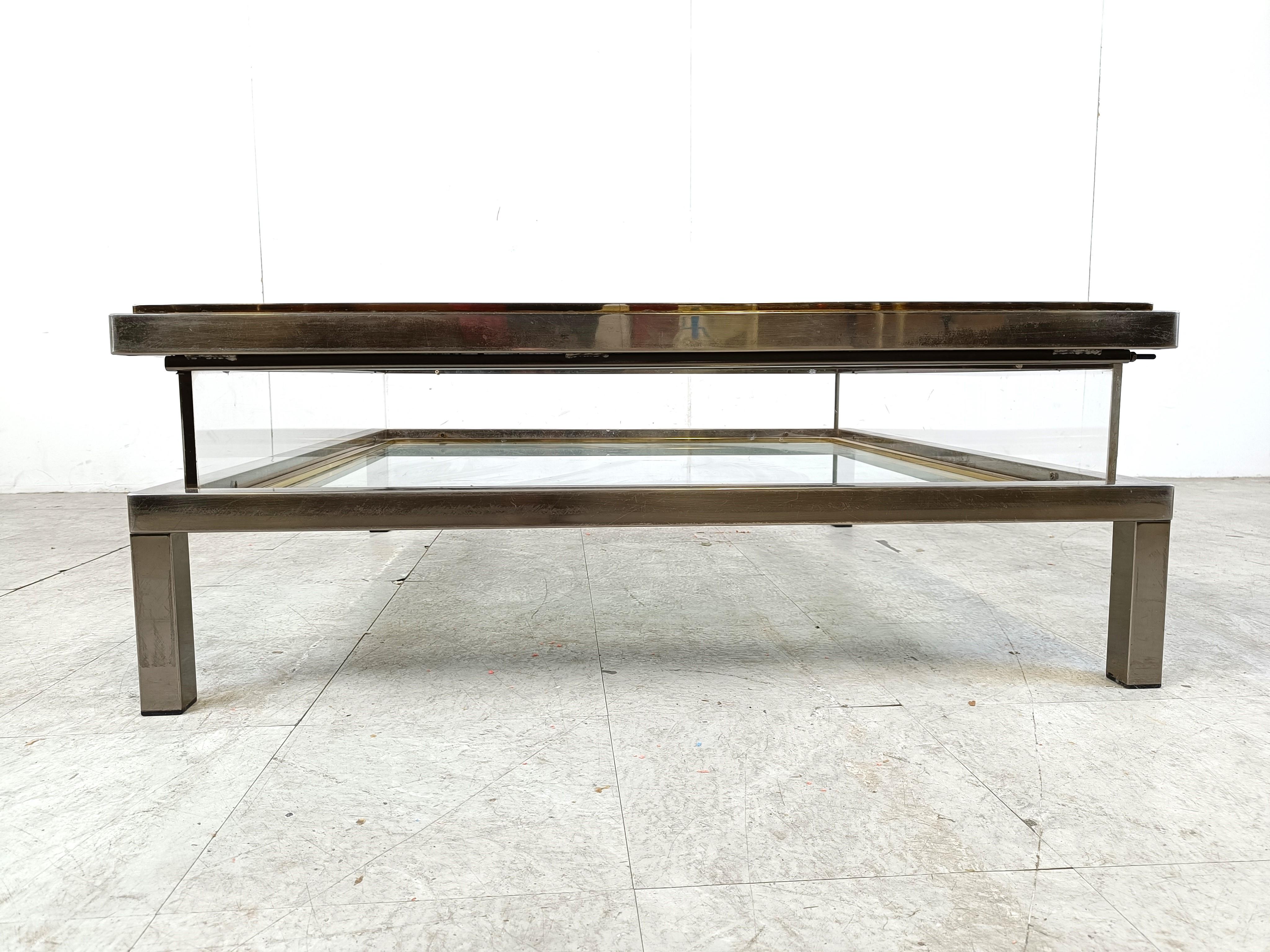 Vintage Sliding Top Coffee Table By Maison Jansen, 1970s 2