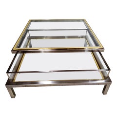 Vintage Sliding Top Coffee Table By Maison Jansen, 1970s