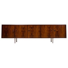 Vintage Slim and Long Credenza in Rosewood by Fristho, Netherlands, 1960s