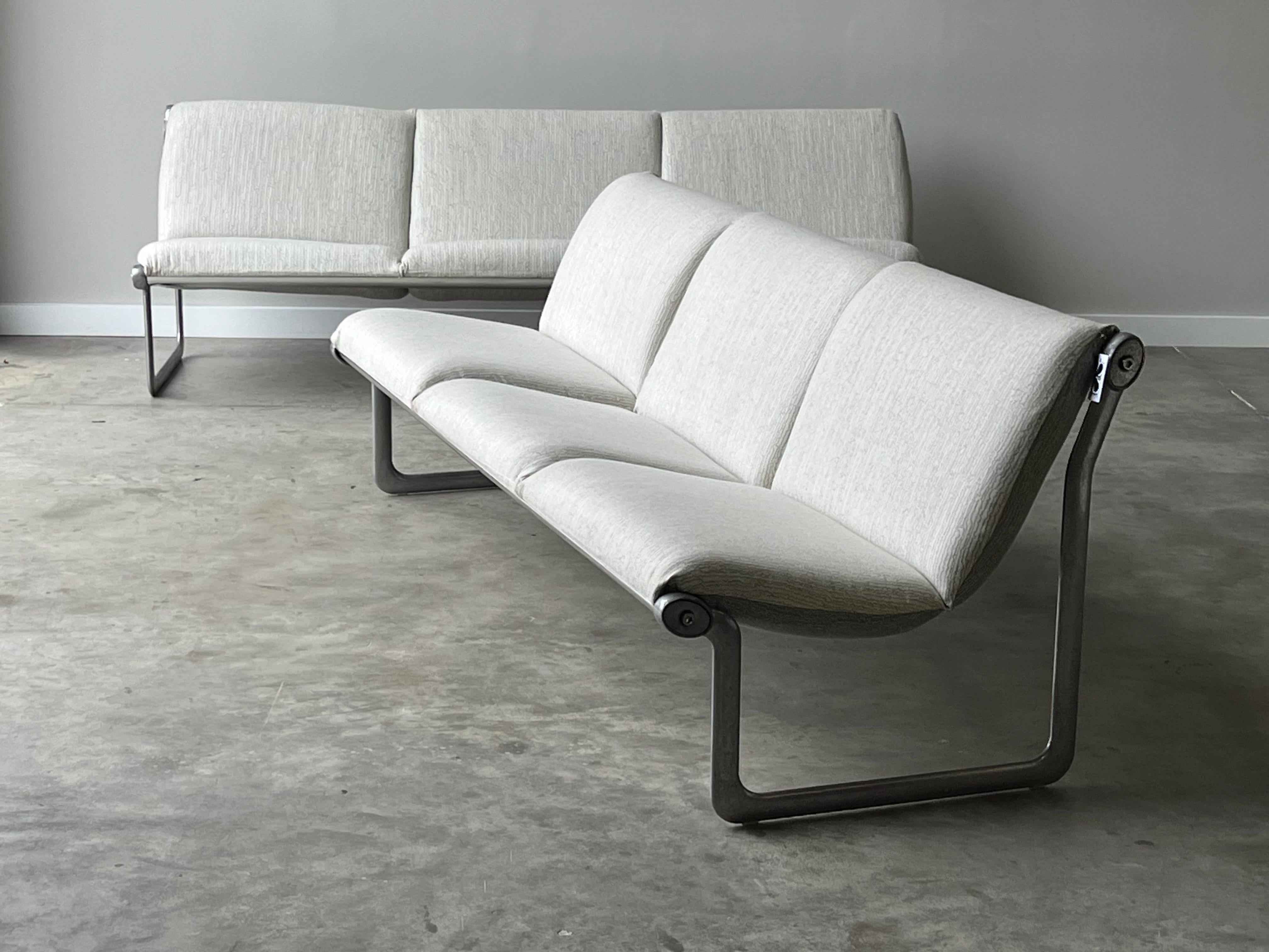 Vintage “Sling” Sofas by Bruce Hannah and Andrew Morrison for Knoll  1