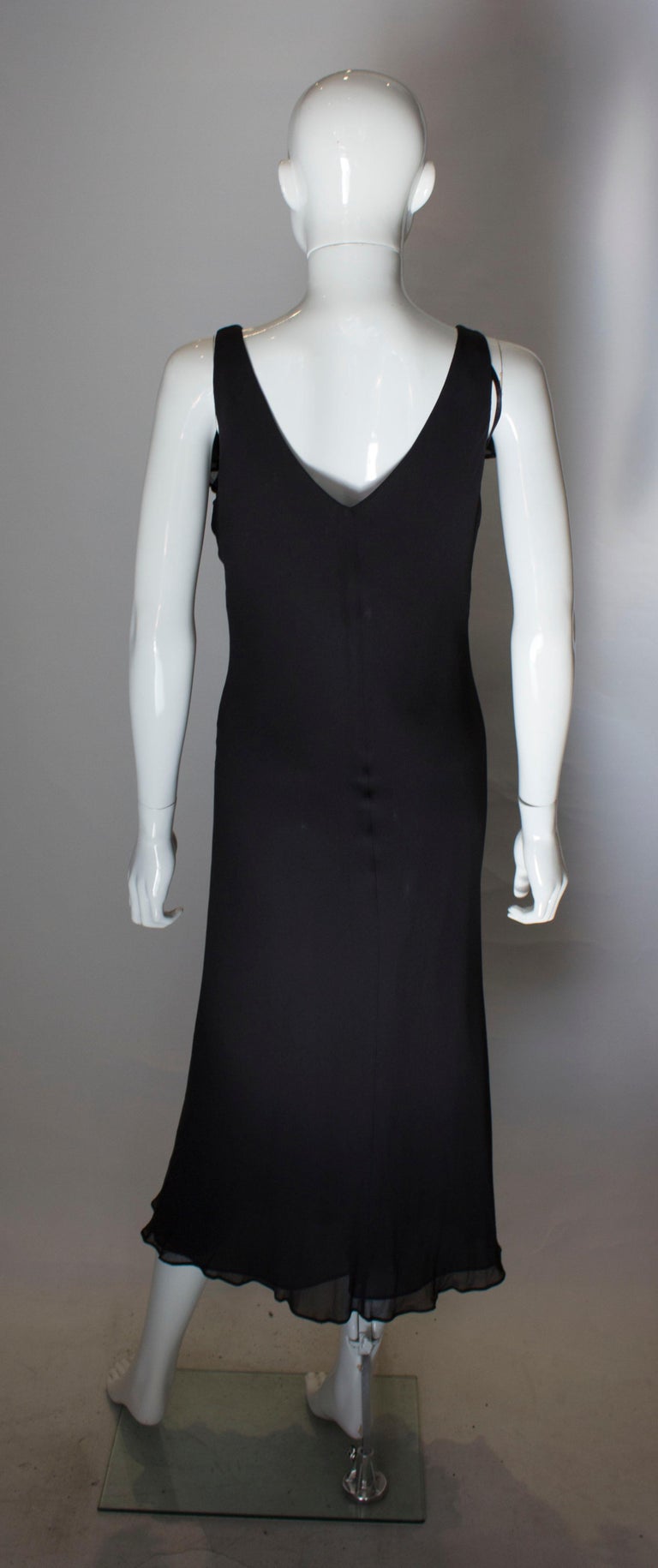 Vintage Slip Dress with Ruffle at Neckline For Sale at 1stDibs
