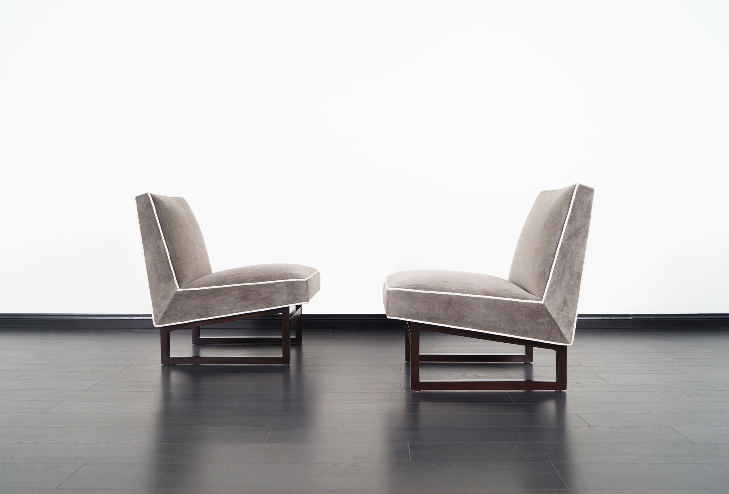 American Vintage Slipper Chairs by Edward J. Wormley