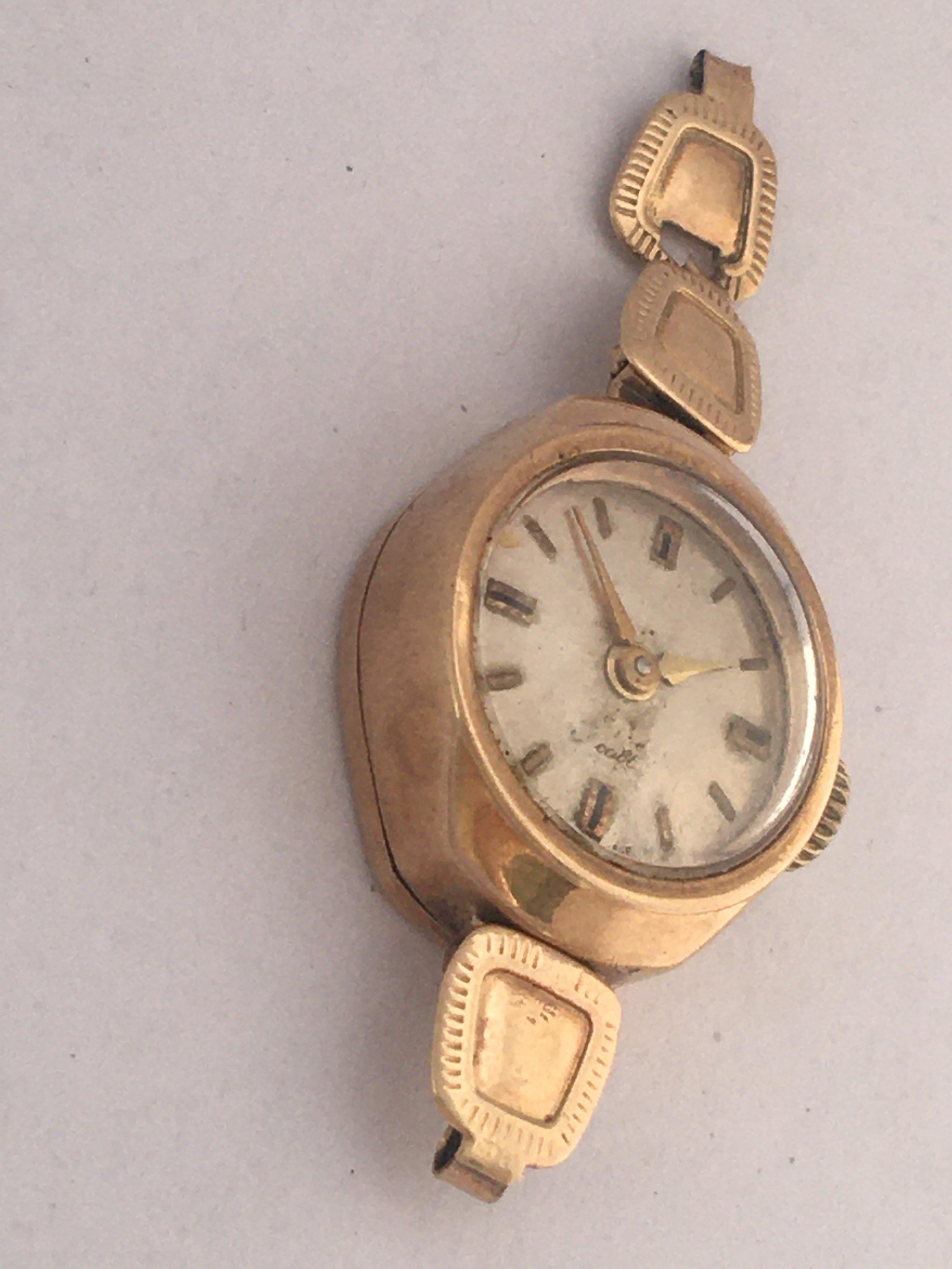 vintage small gold watch womens