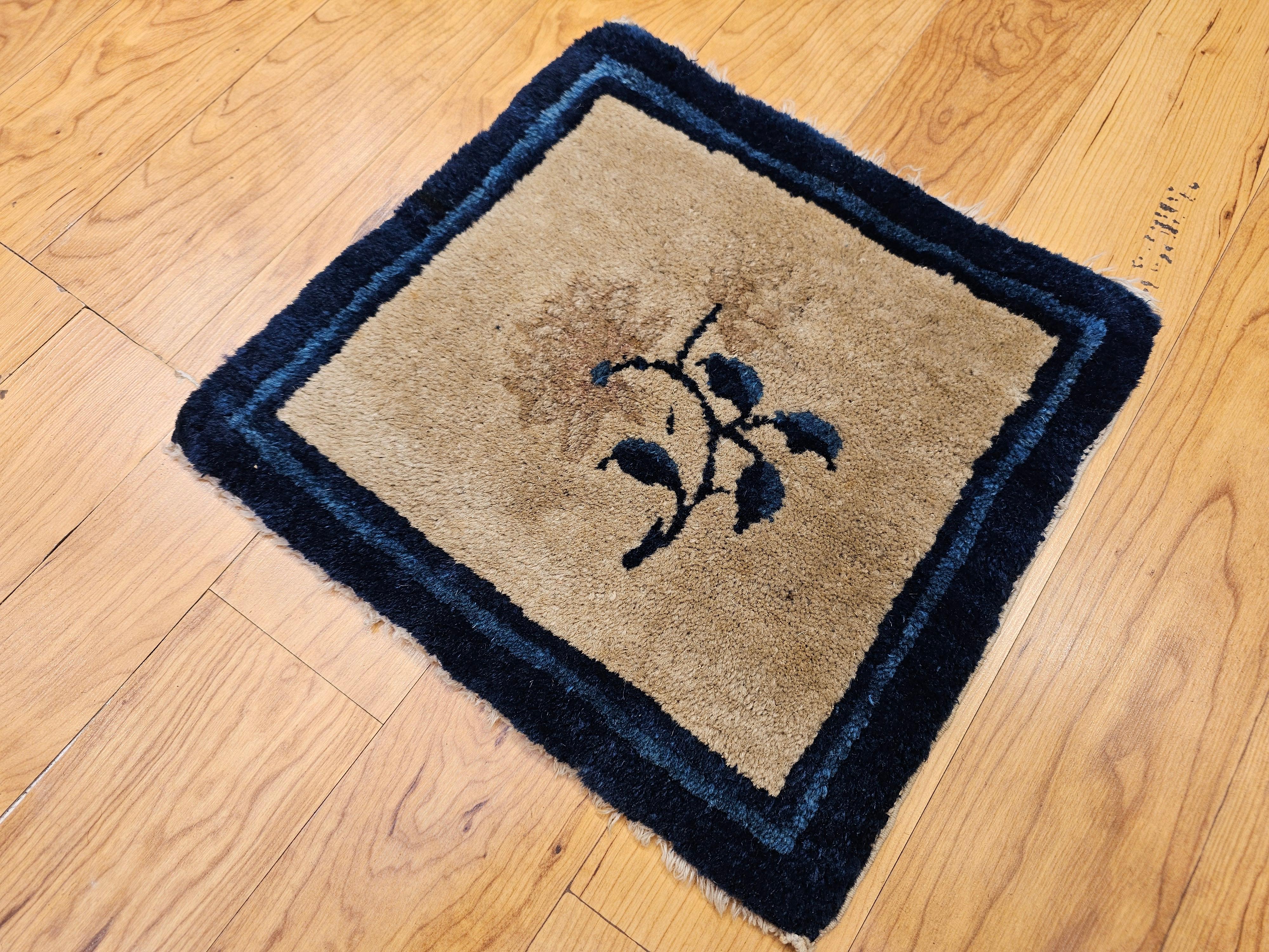 Vintage Small Art Deco Chinese Rug For Sale 1