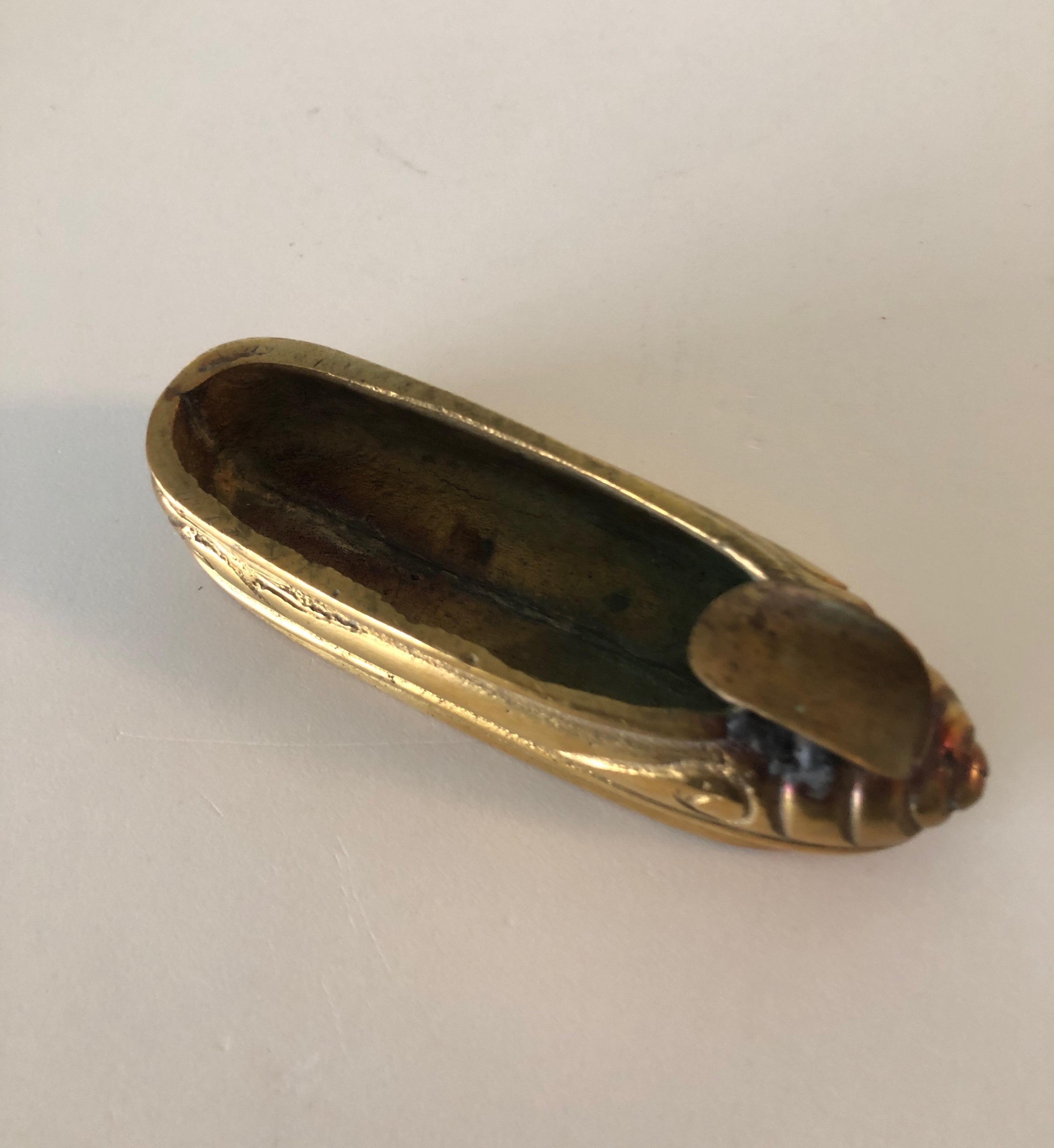 brass slipper ashtray