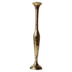Kleine Vintage-Vase aus Messing mit eingraviertem ethnischem Muster, 1960er Jahre