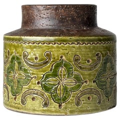 Vintage small ceramic vase, design Aldo Londi, Bitossi, Italy 1970s